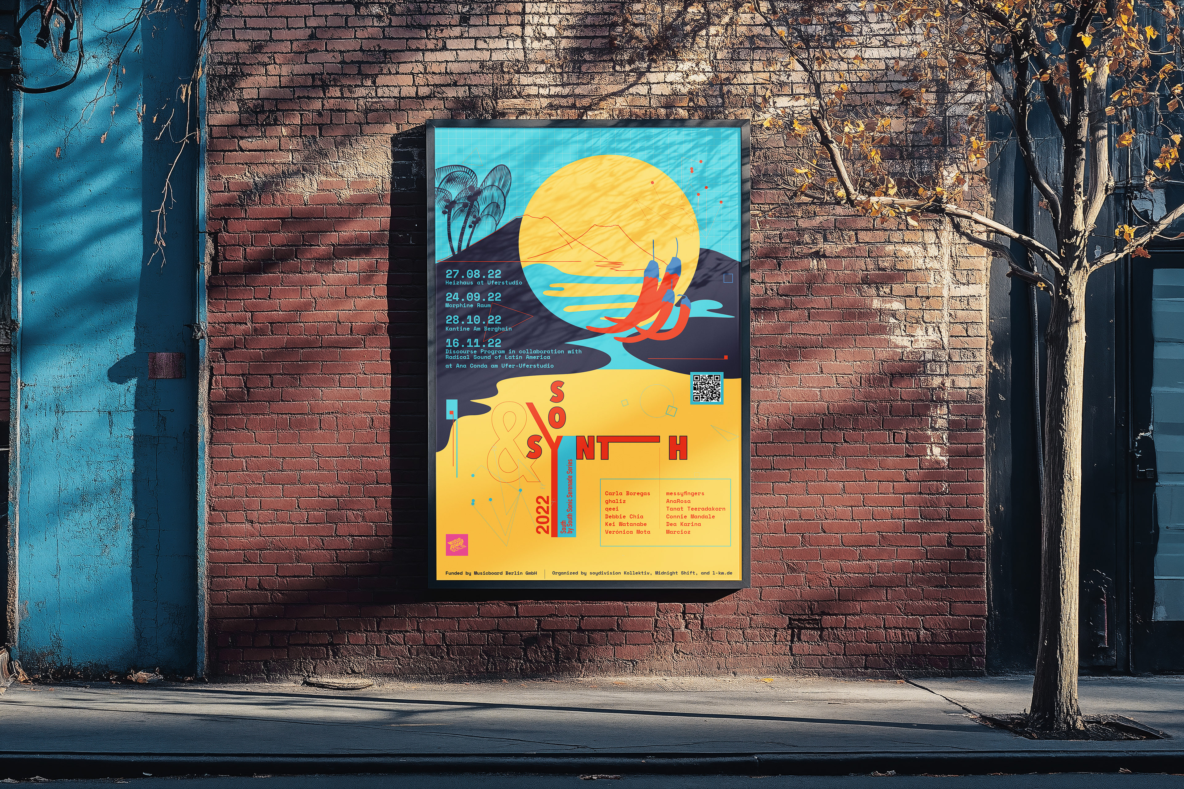 event poster, social media content, berlin event, poster, design