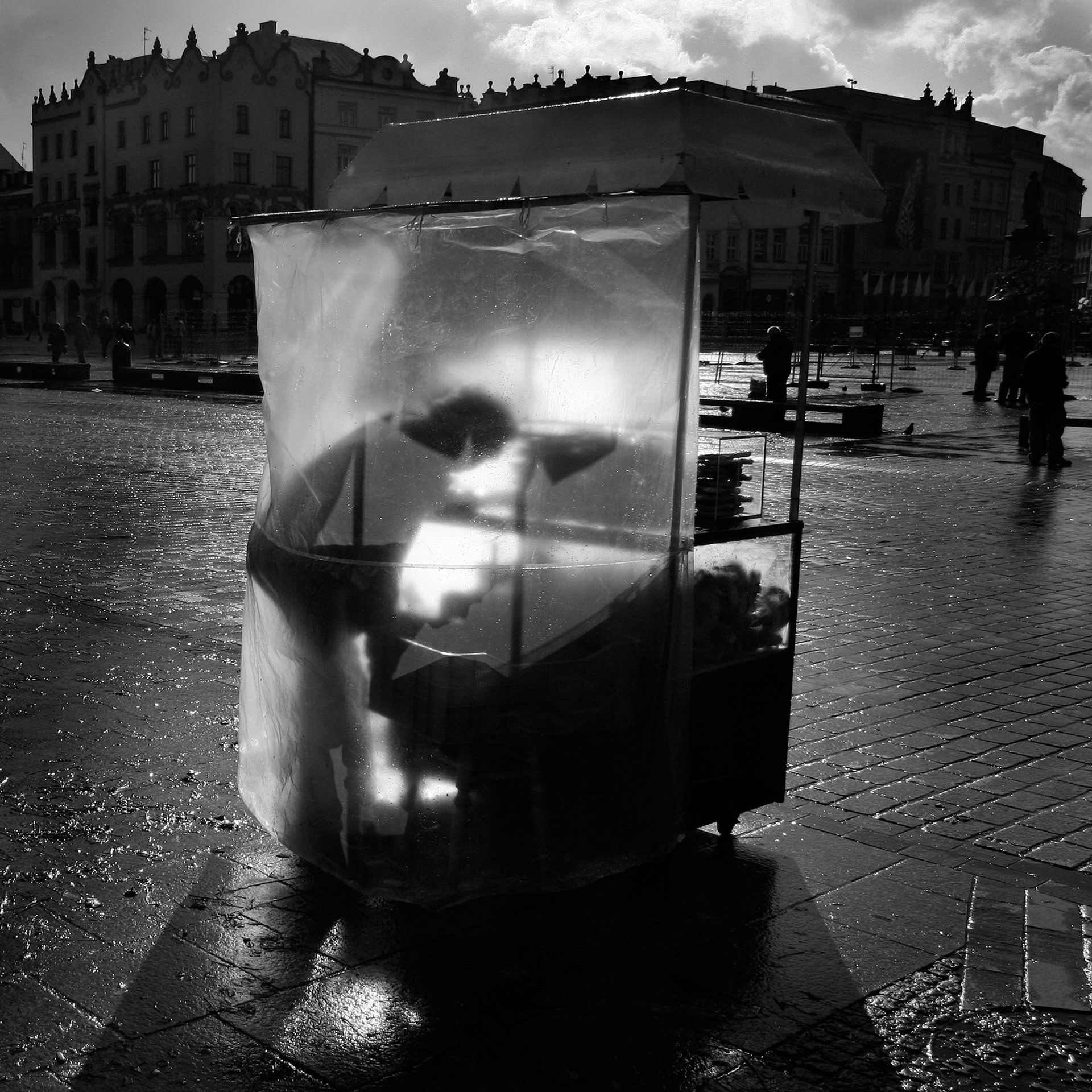 On the market early in the morning