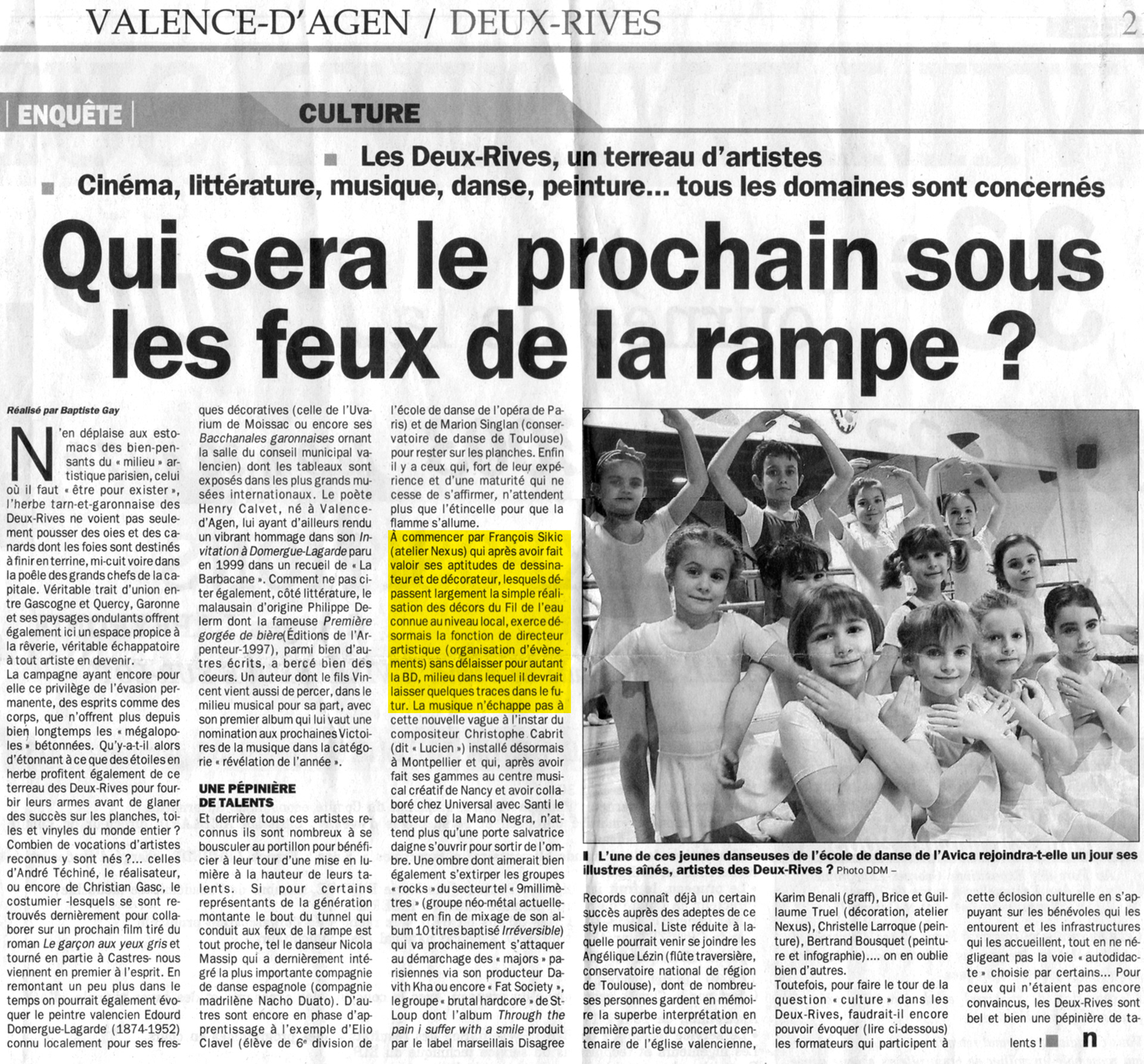 SIKIC Article de Presse