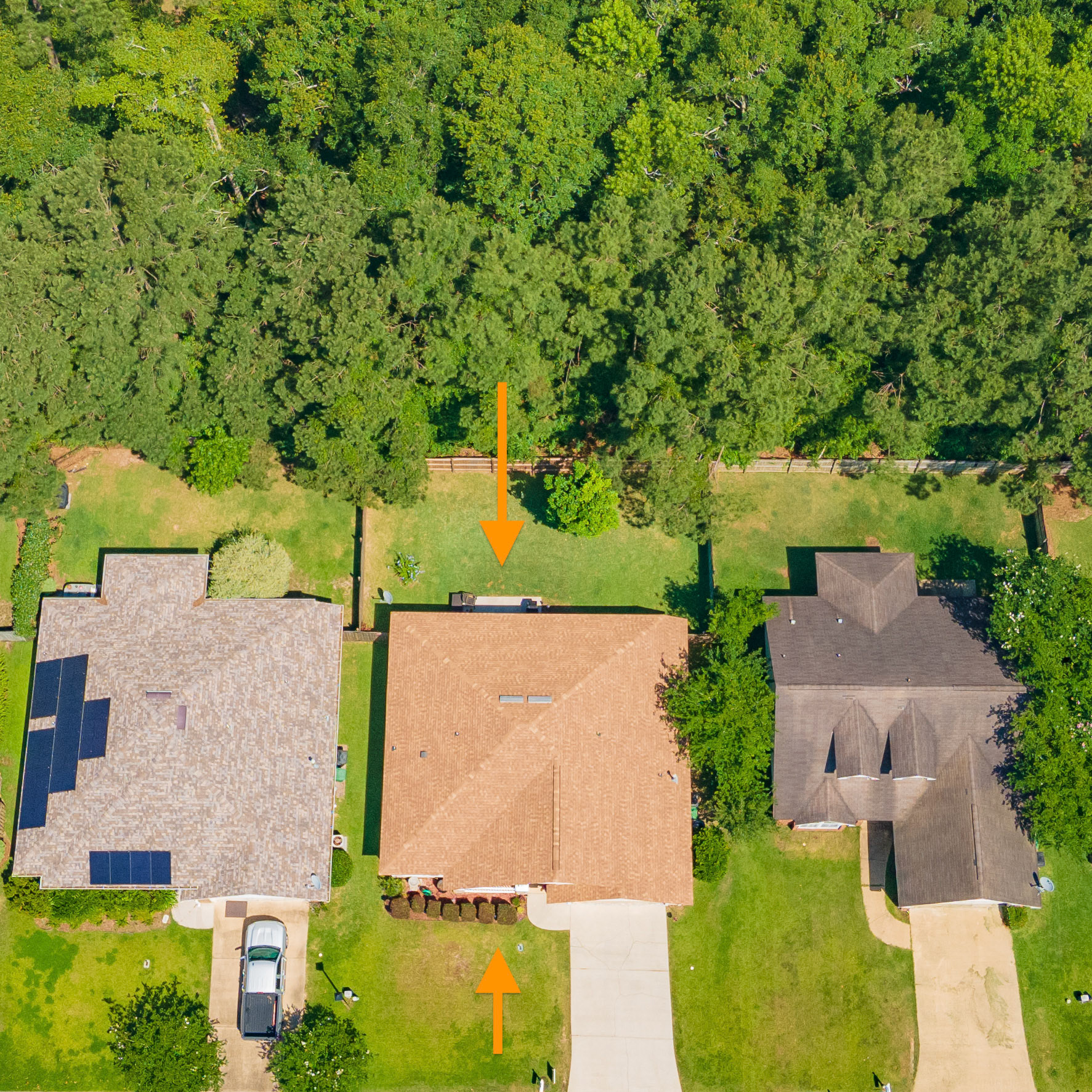 This house backs up to a wooded preserve