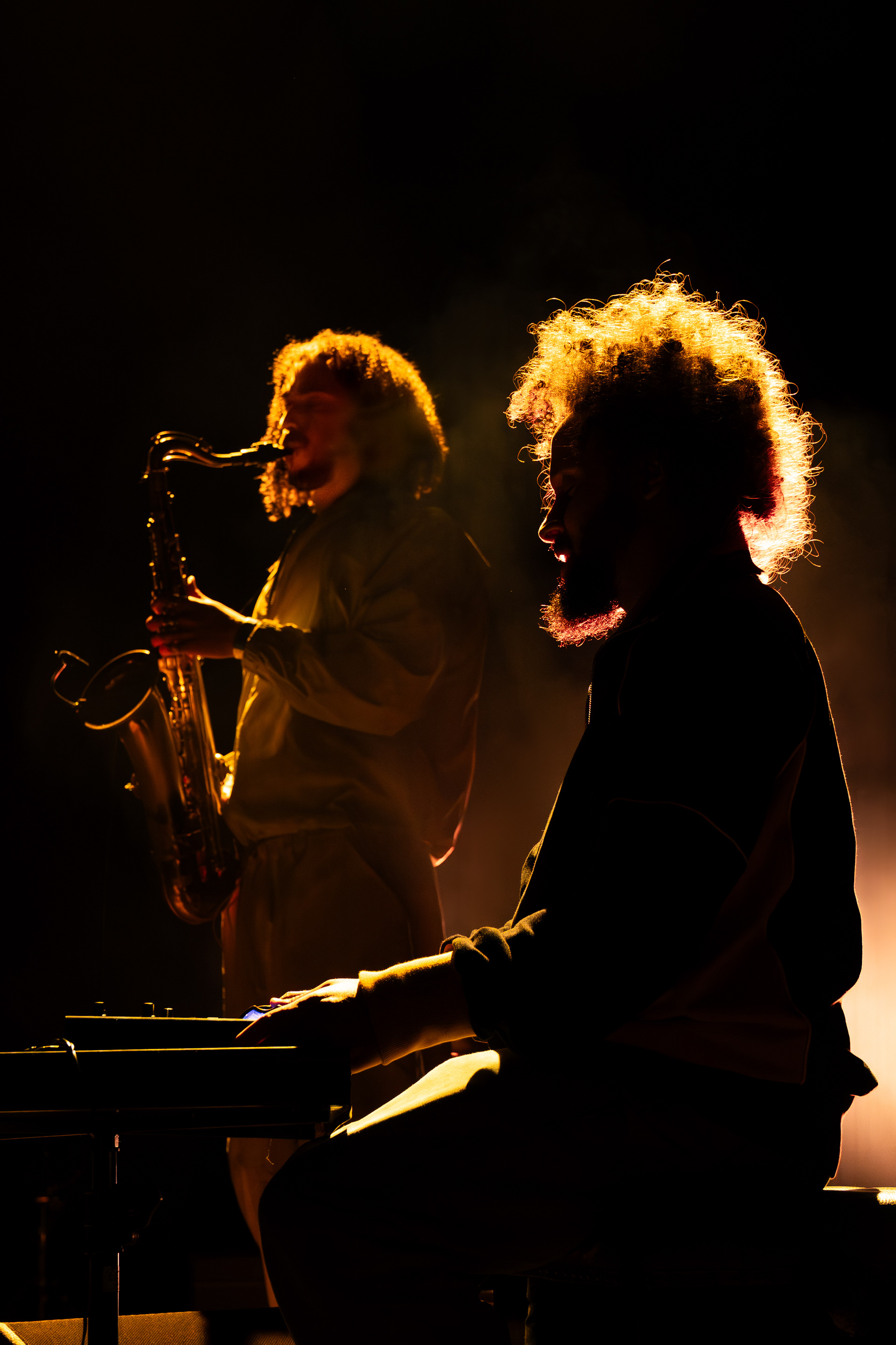 James Mollison (saxophone) & Lyle Barton (synthesist) accompanying Nala Sinephro - Simple Things 2025 | ©JessicaHollis2025