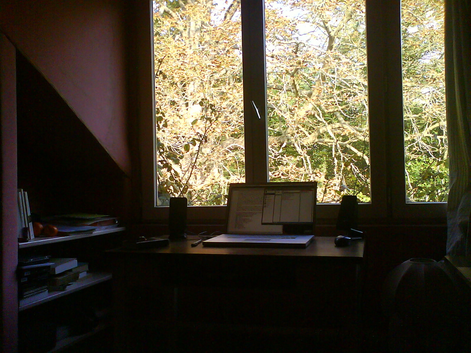 Moulin d'Andé, résidence d'écriture du film. 2007/10/16