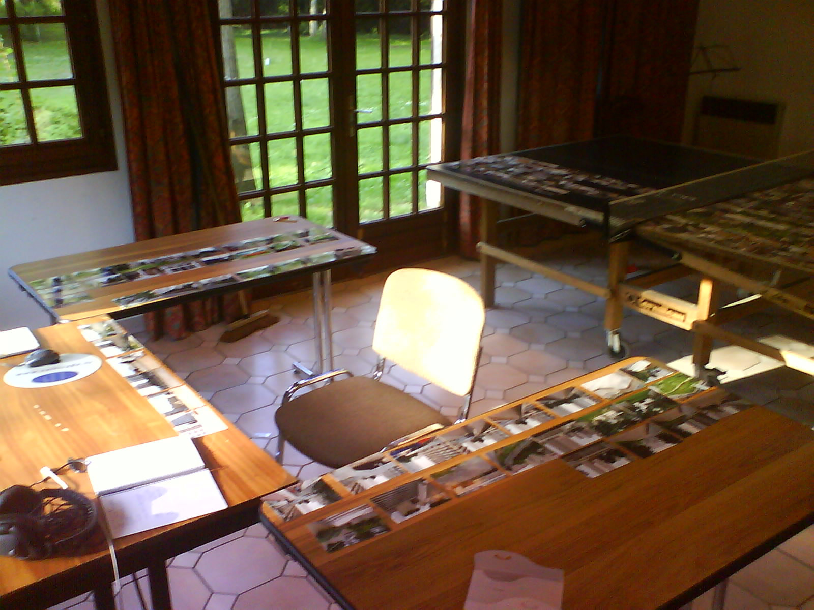 Moulin d'Andé, résidence d'écriture du film. 2008/06/25