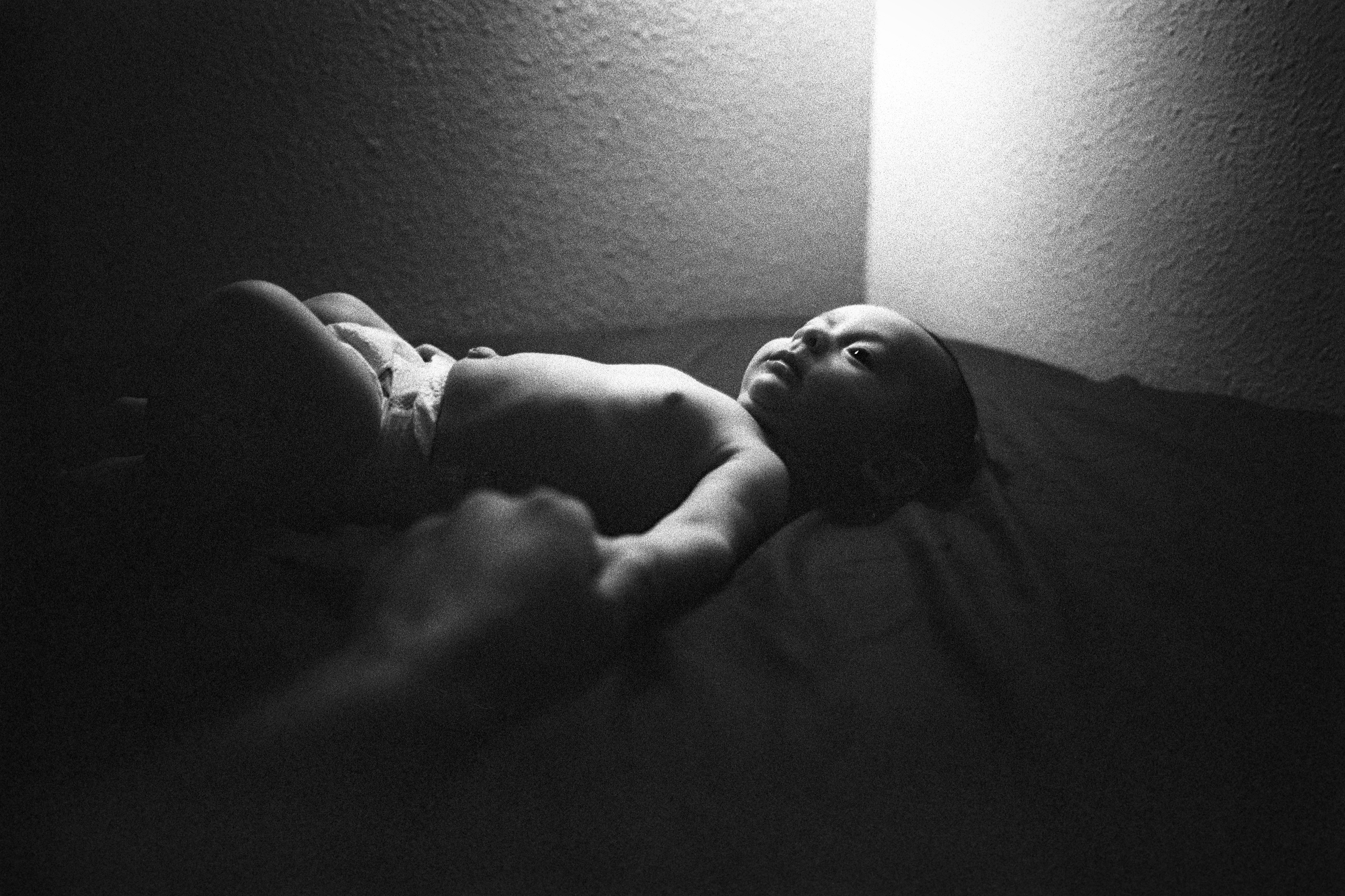 My son in our bed.