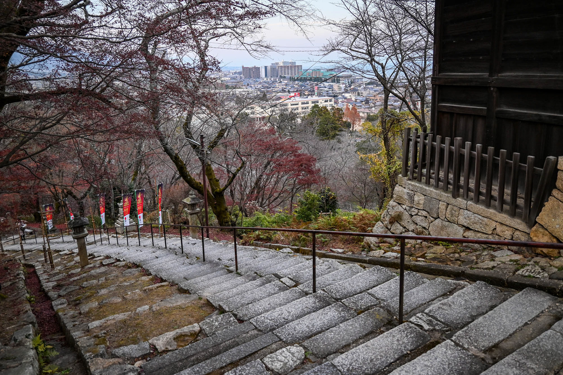 大津市を望む