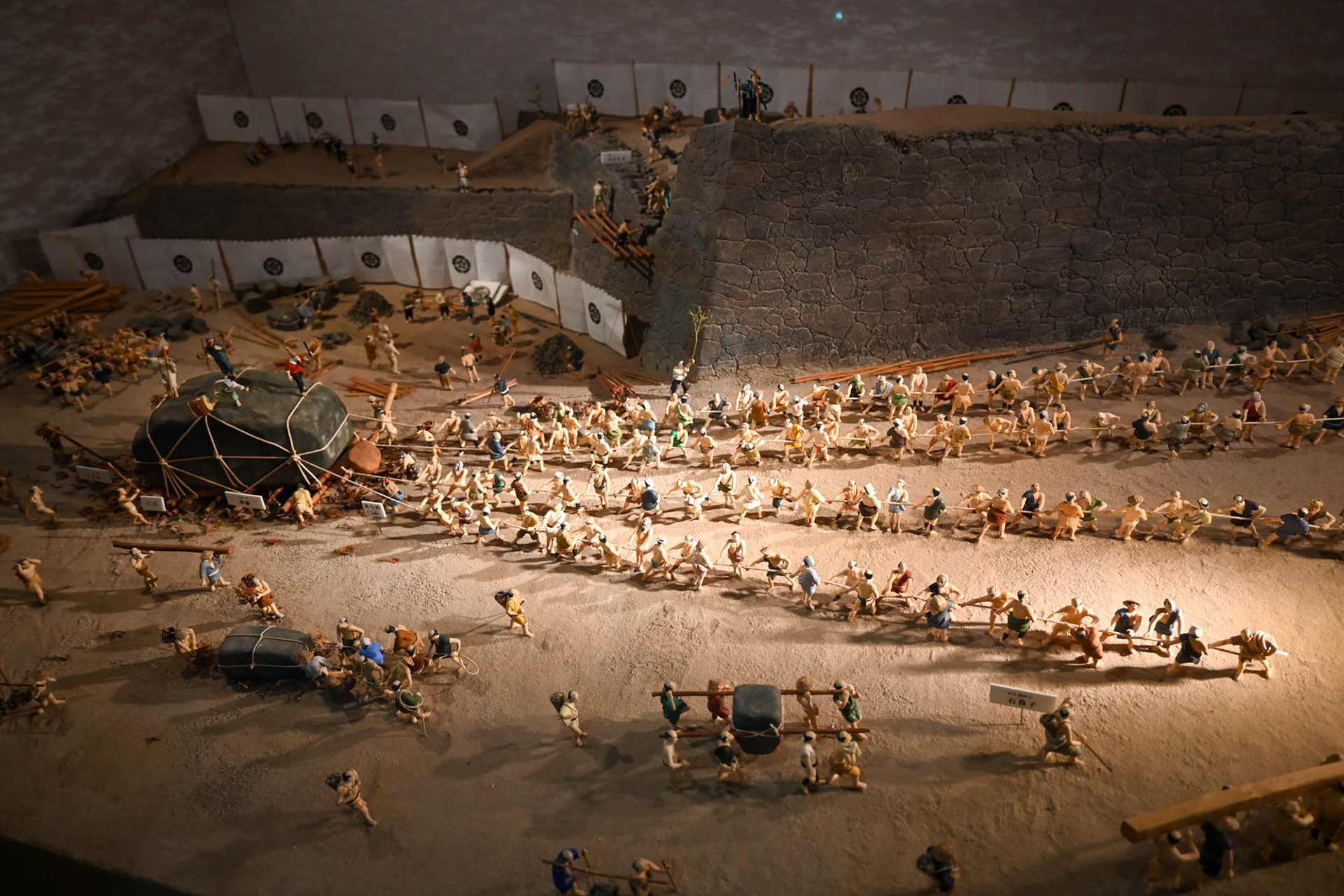 築城のジオラマ