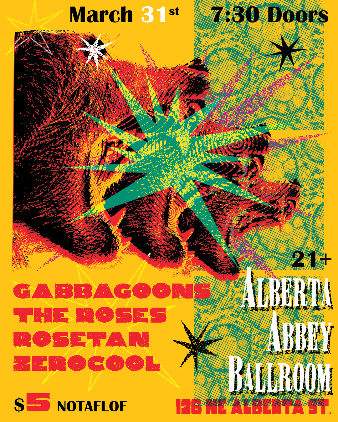 Alberta Abbey Ballroom Show Flyer, 2024