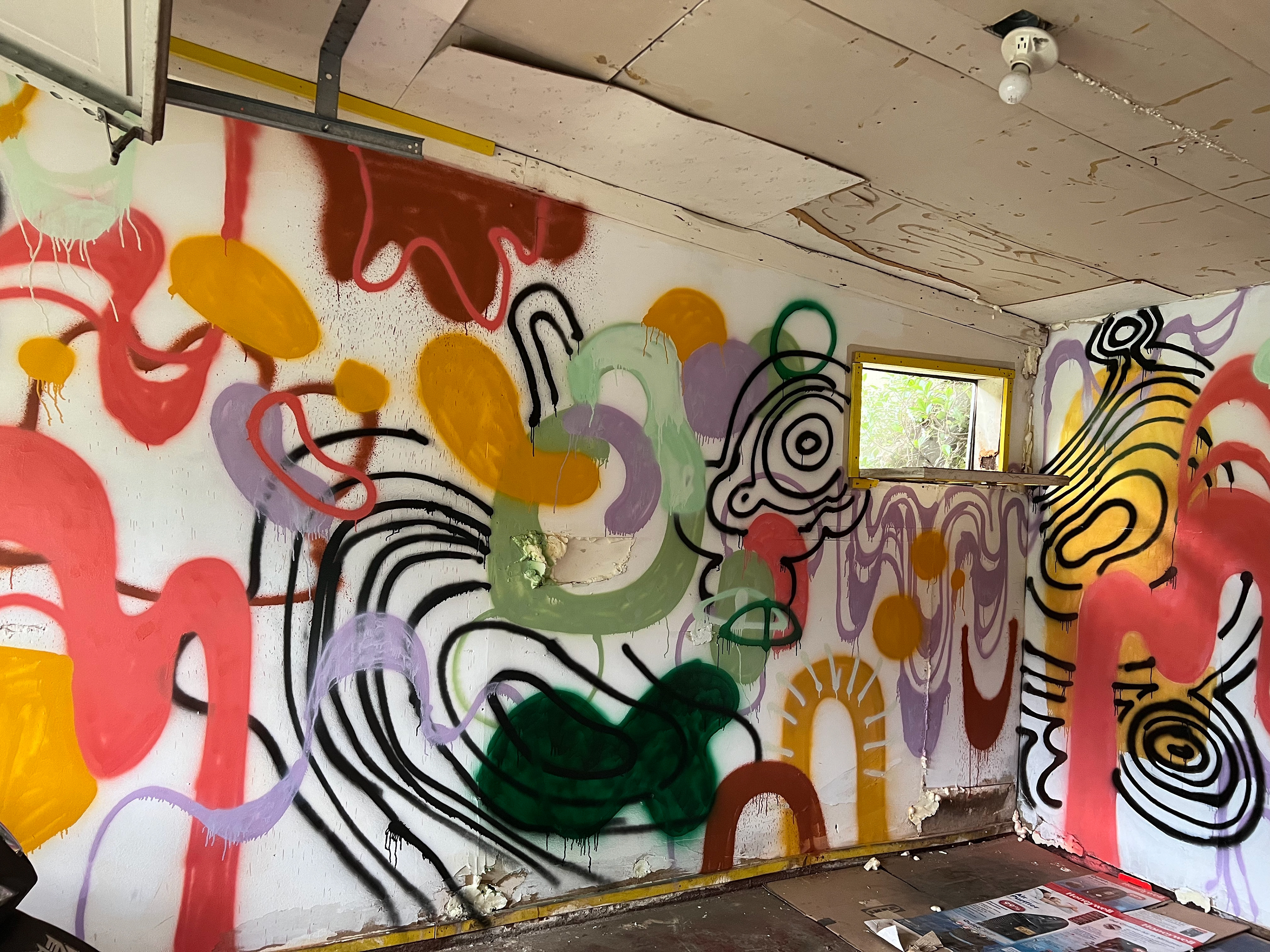 Studio wall mural, 2022