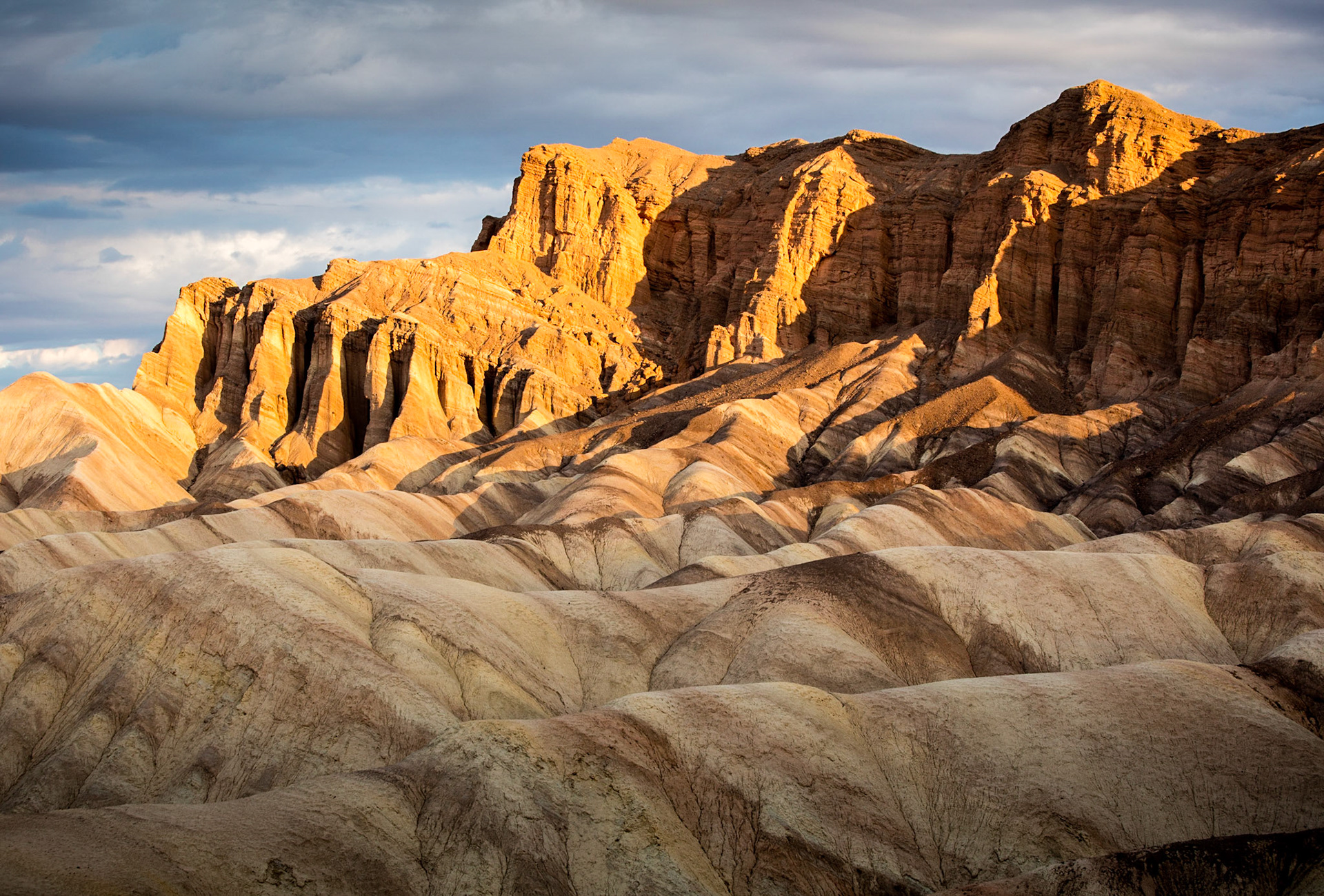 Early morning light in Golden Canyon, Death Valley.