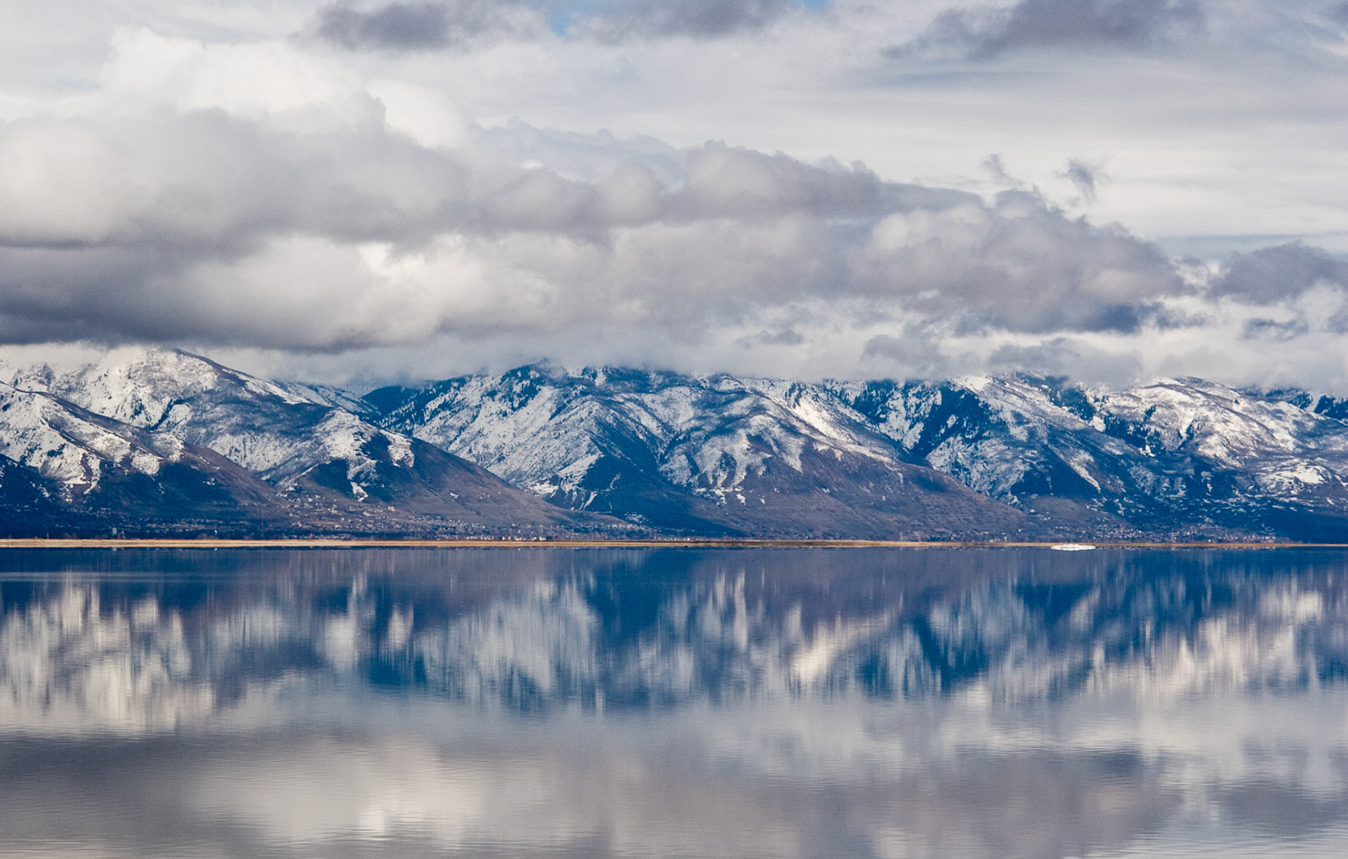 Wasatch Mountains, taken from Antelope Island, Utah
