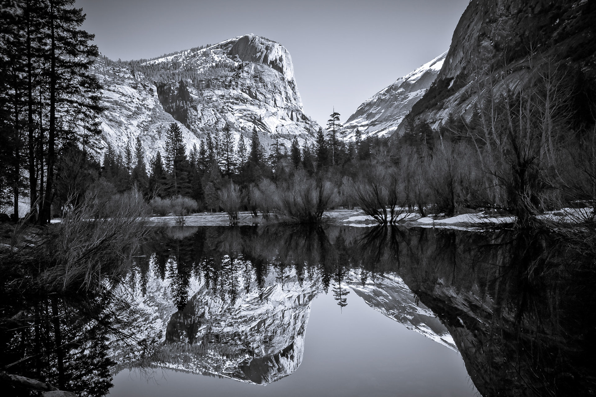 Mirror Lake at Yosemite National Park.