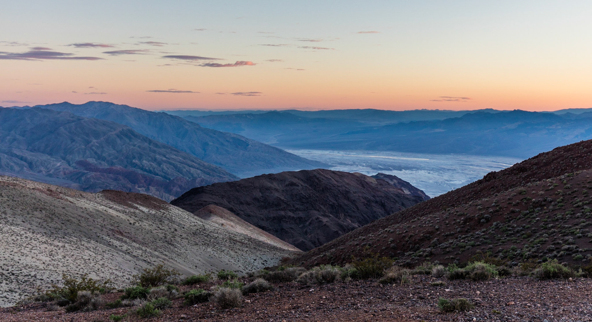 Overlooking Death Valley from Dante's View in Death Valley National Park.