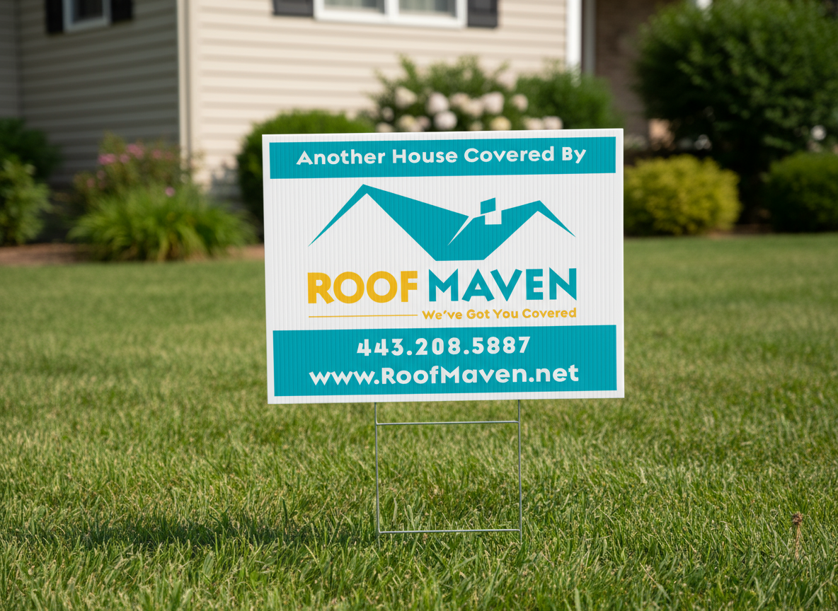 Roof Maven Lawn Sign