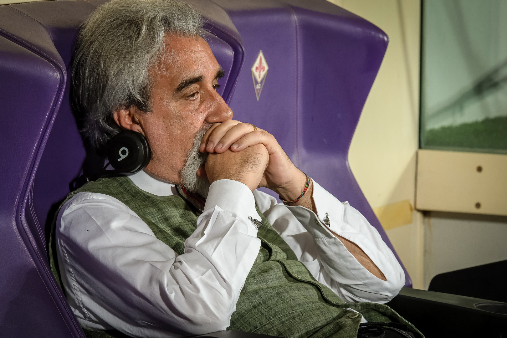 Peppe Vessicchio prima di dirigere il Rockin' 1000 That's Live 2018 allo Stadio Artemio Franchi Firenze
