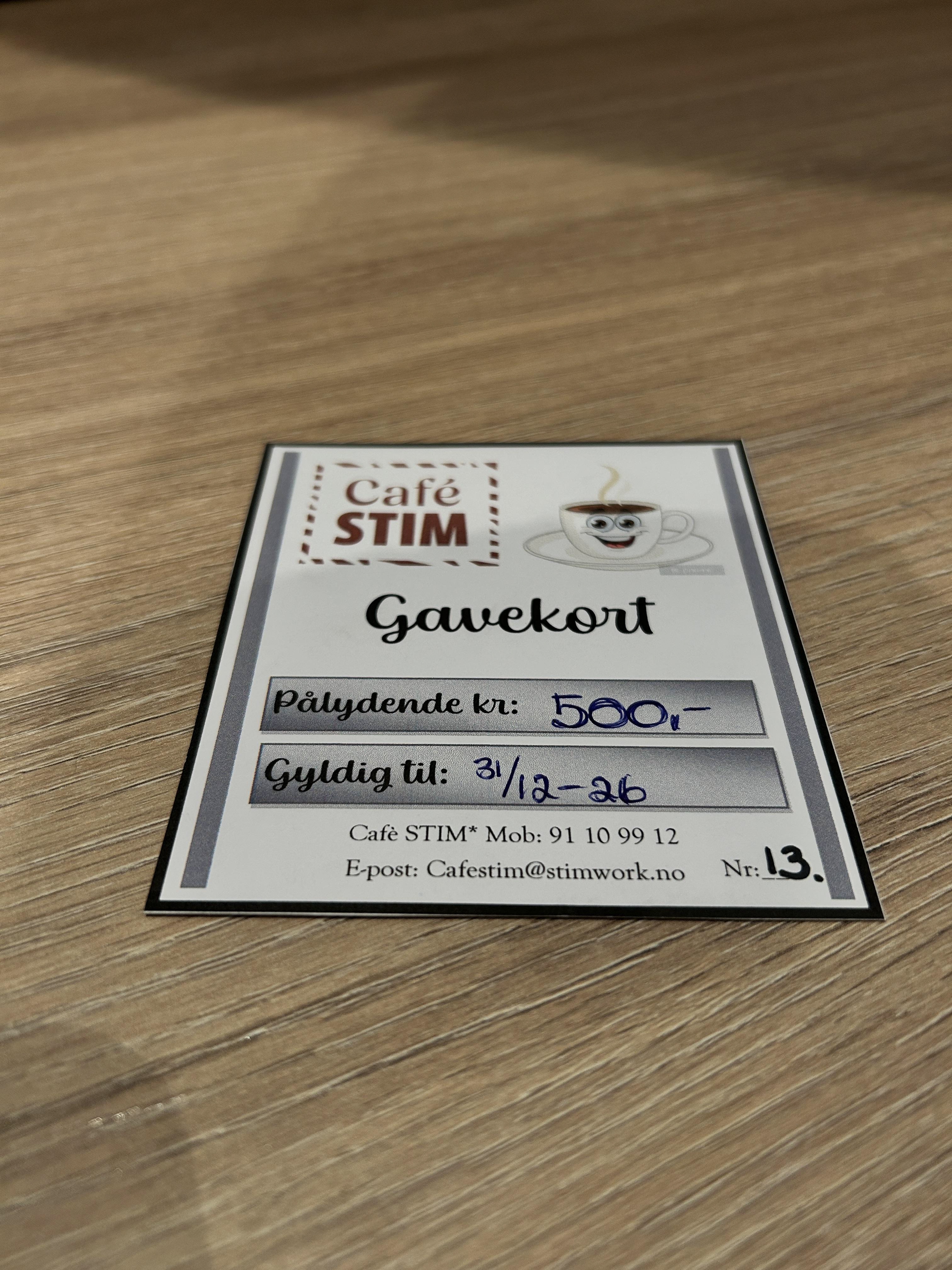 Juleavslutning - Kahoot premie, gavekort Café STIM