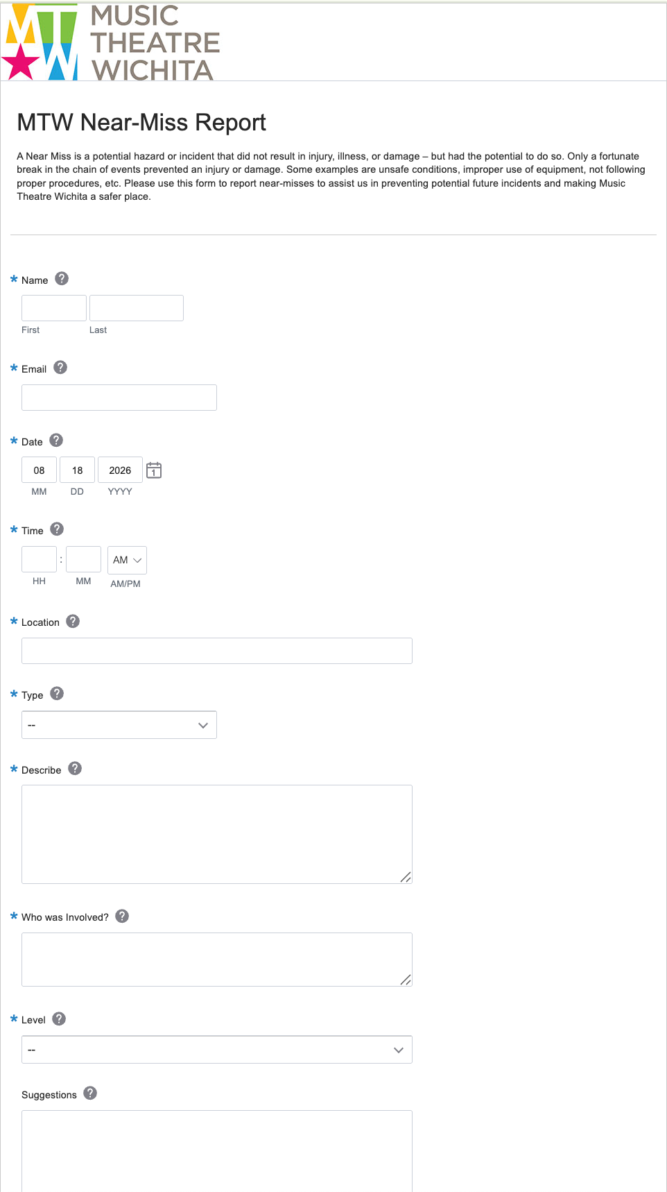 Wufoo Form