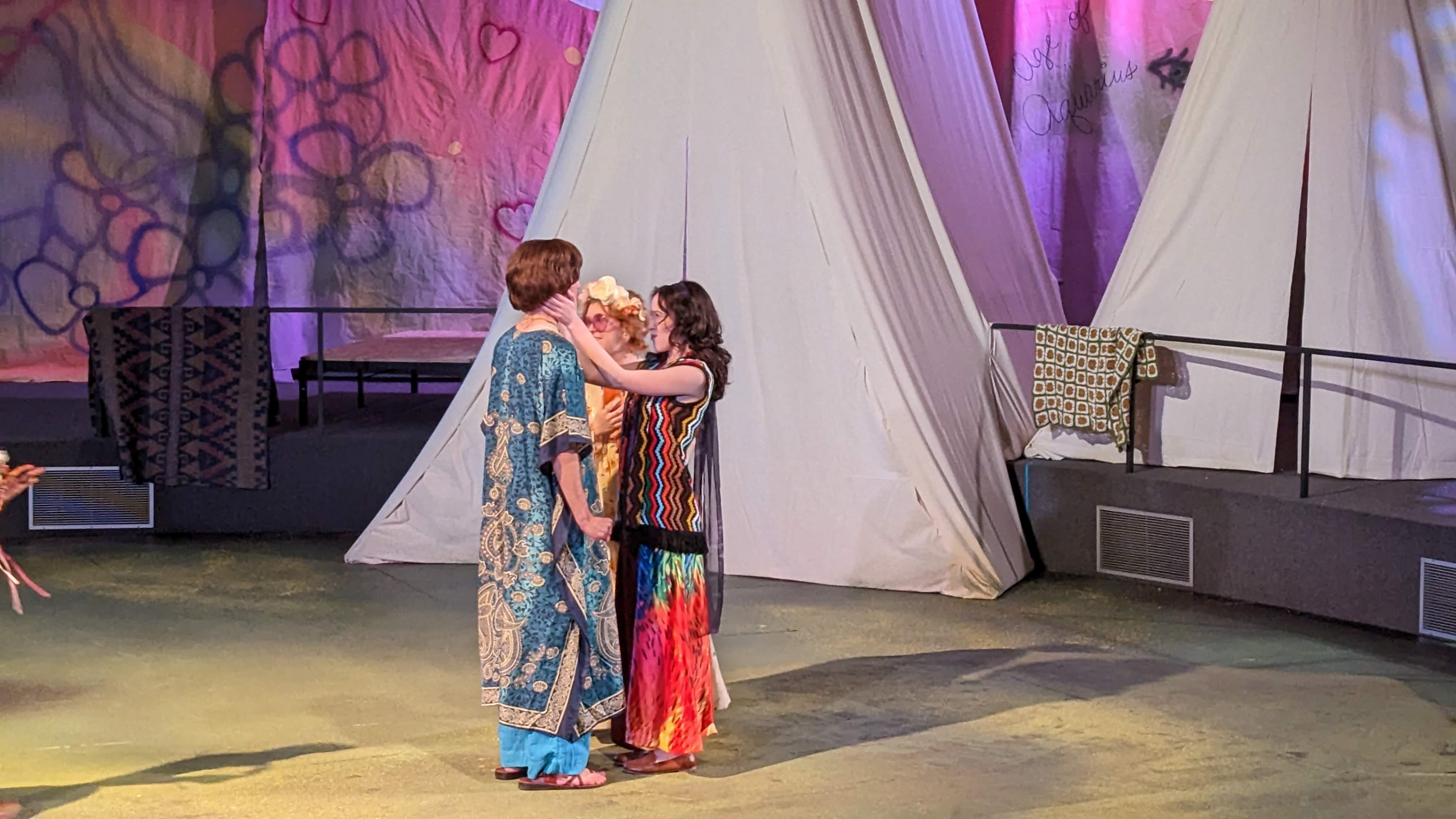 Kollin Gonnser, Kaleigh Cassavant, and Chloe Price, Lighting by Meg Stockreef