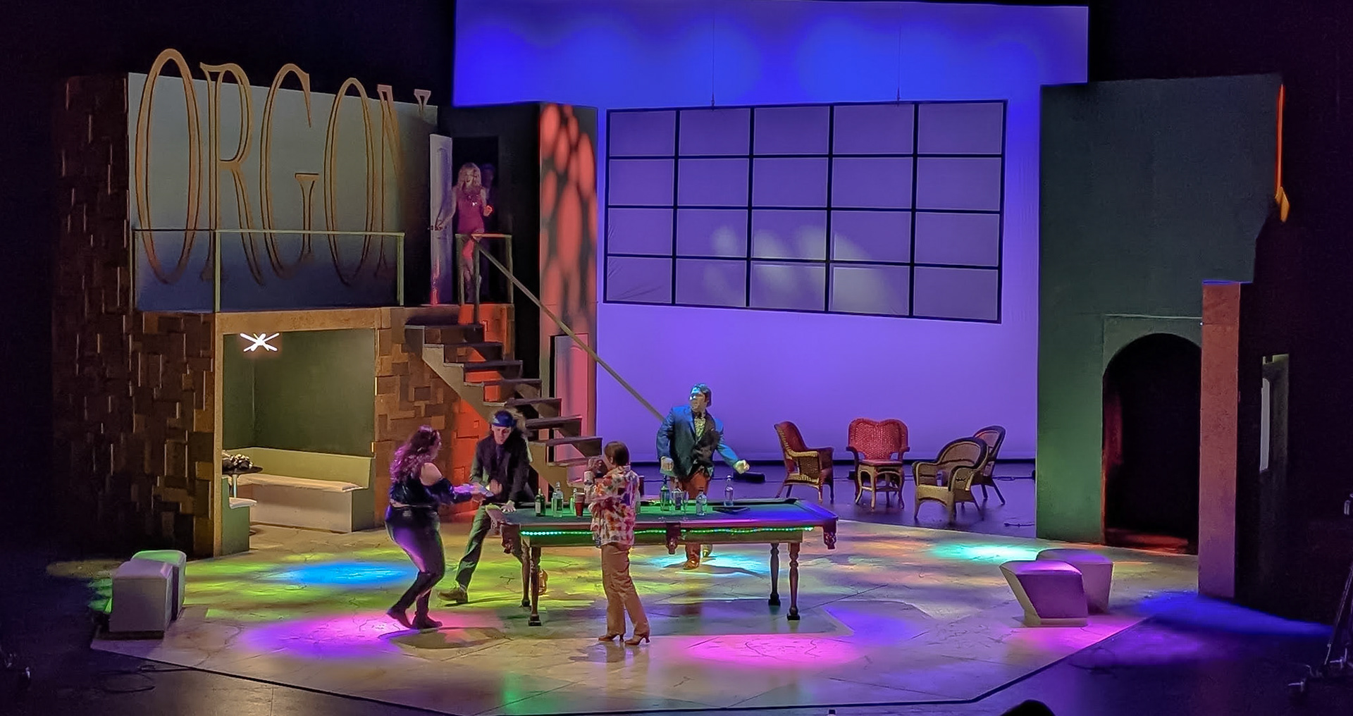 The Cast of "Tartuffe", Lighting by Cole Bozung