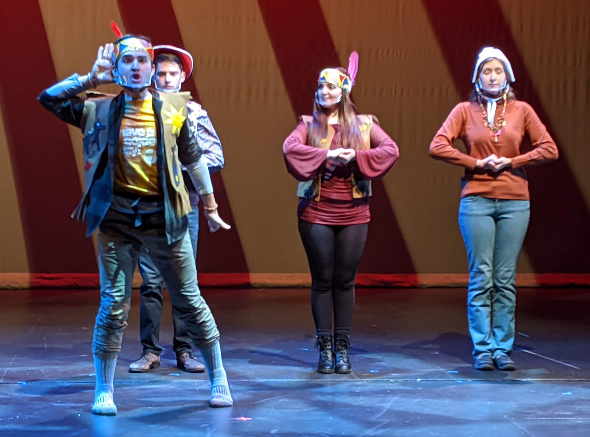 Avery Kiefer, Alex Salerno, Darby Johnson, and Abbey Demorow. Lighting by Simone Bigford