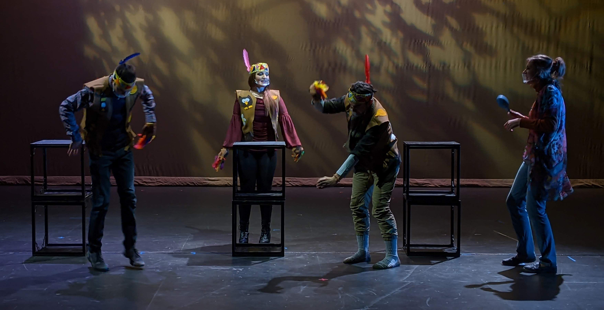Avery Kiefer, Alex Salerno, Darby Johnson, and Abbey Demorow. Lighting by Simone Bigford