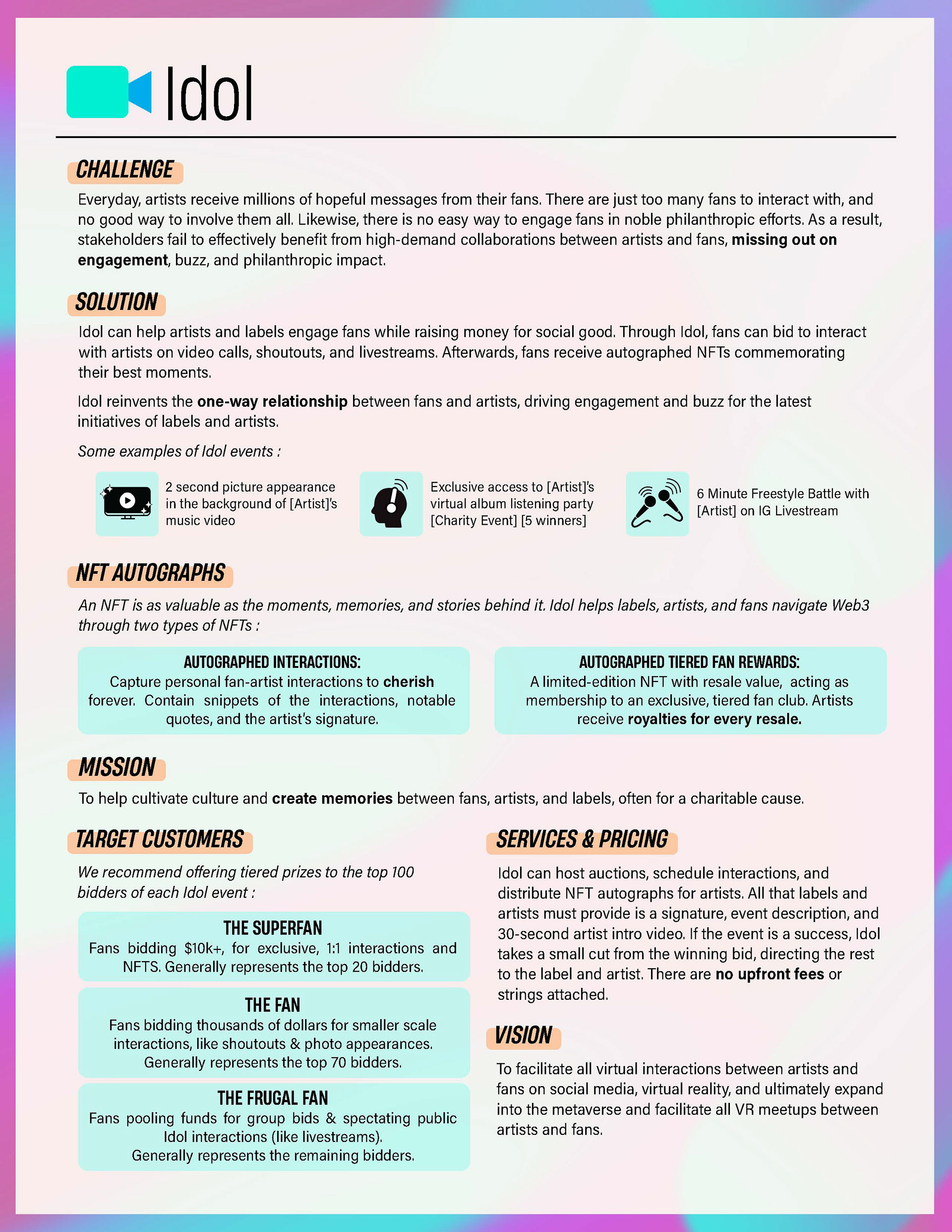 One-Page Business Proposal (Print: Color)