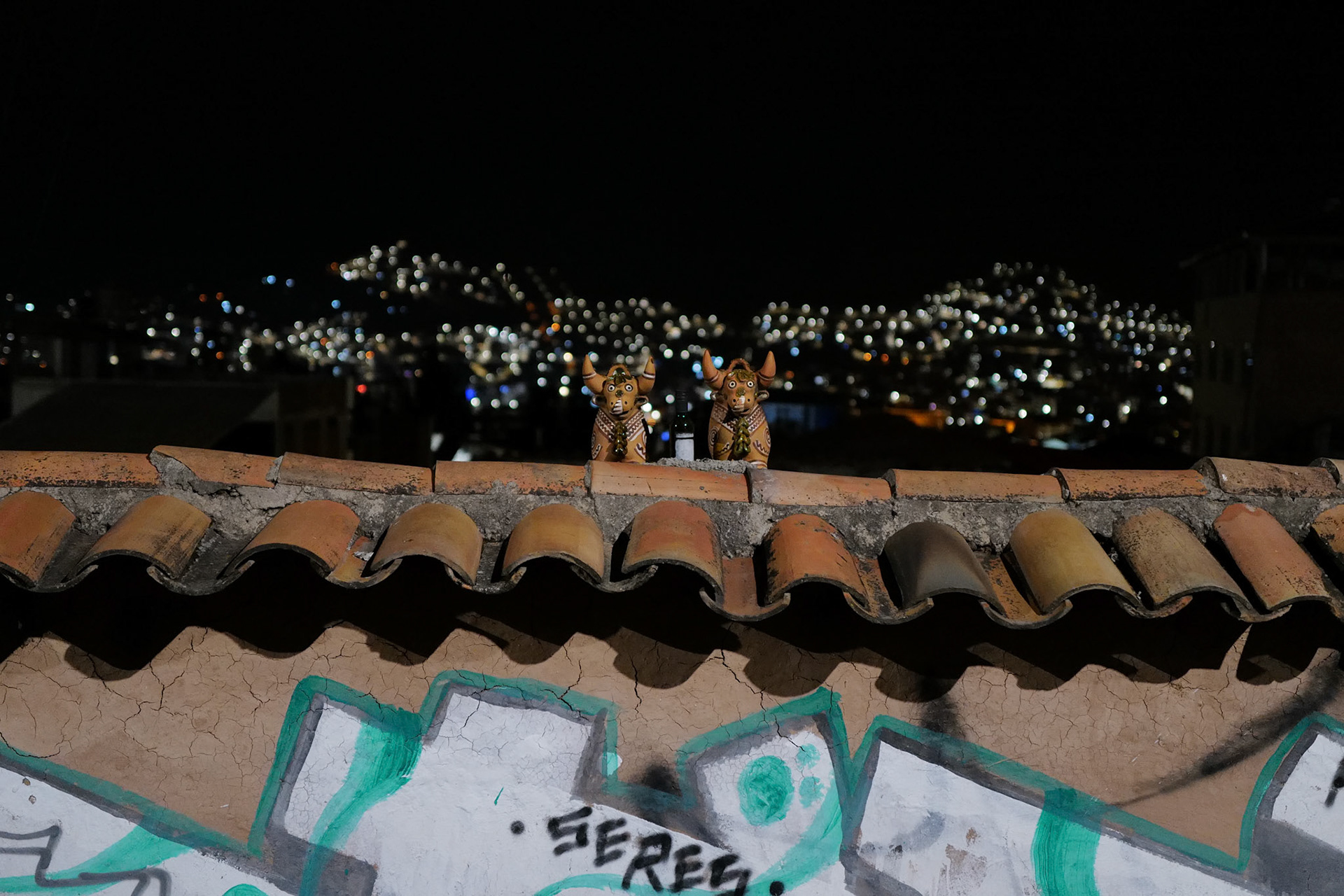 San Blas at night