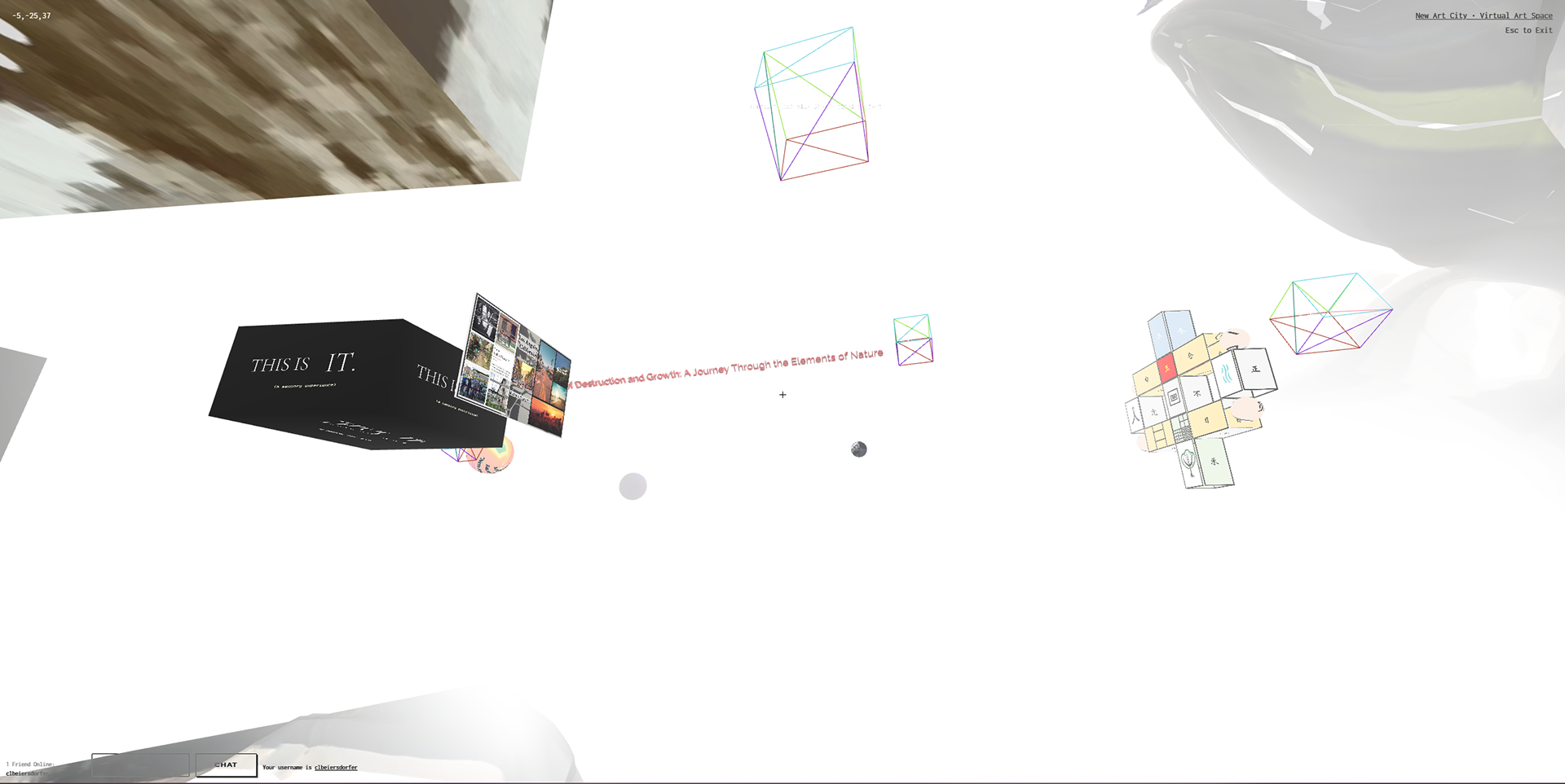 Screenshot of student exhibition Section D