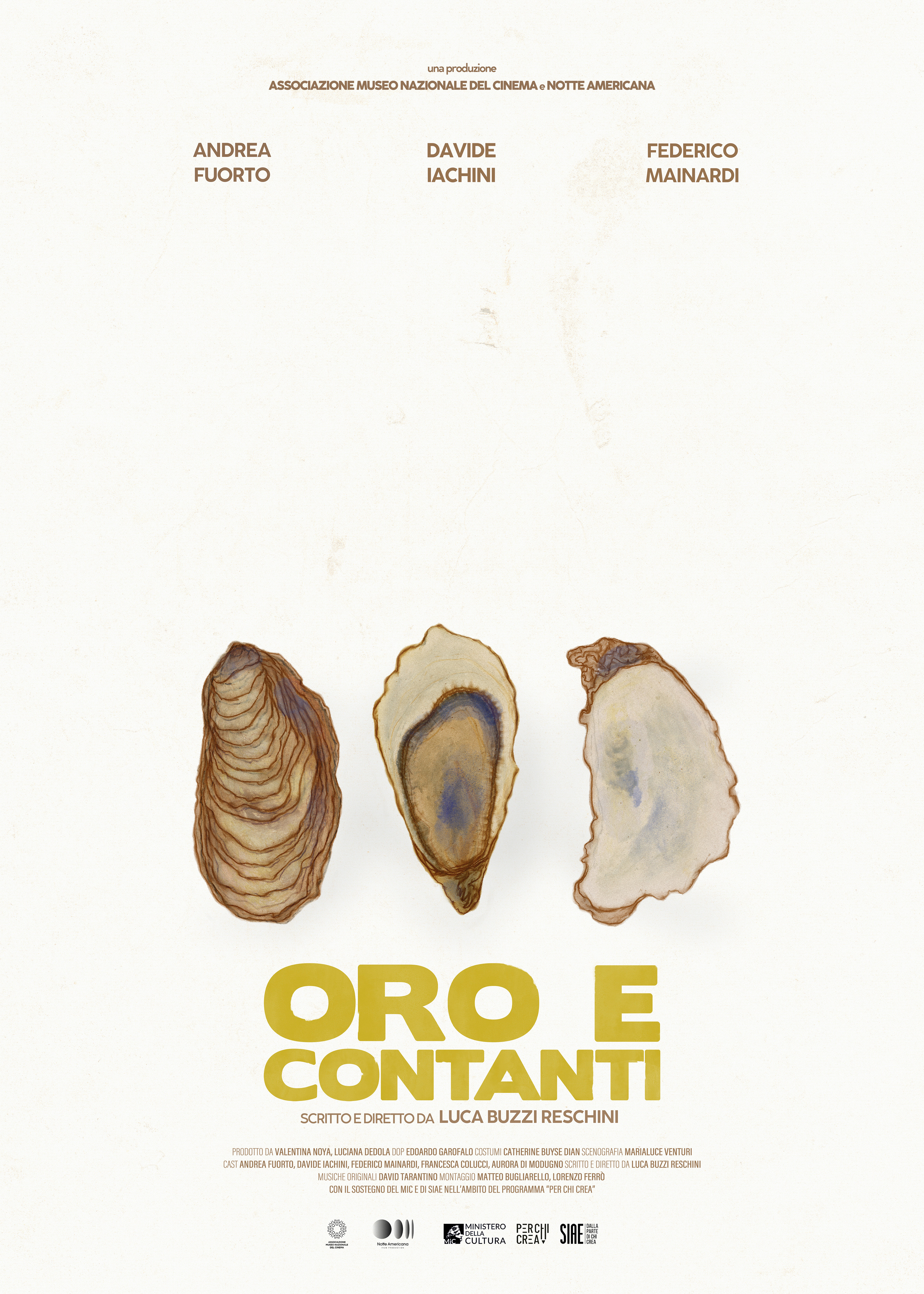 Locandina originale per ORO E CONTANTI di Luca Buzzi Reschini Prod. Associazione Nazionale del Museo del Cinema e Notte Americana - 2024