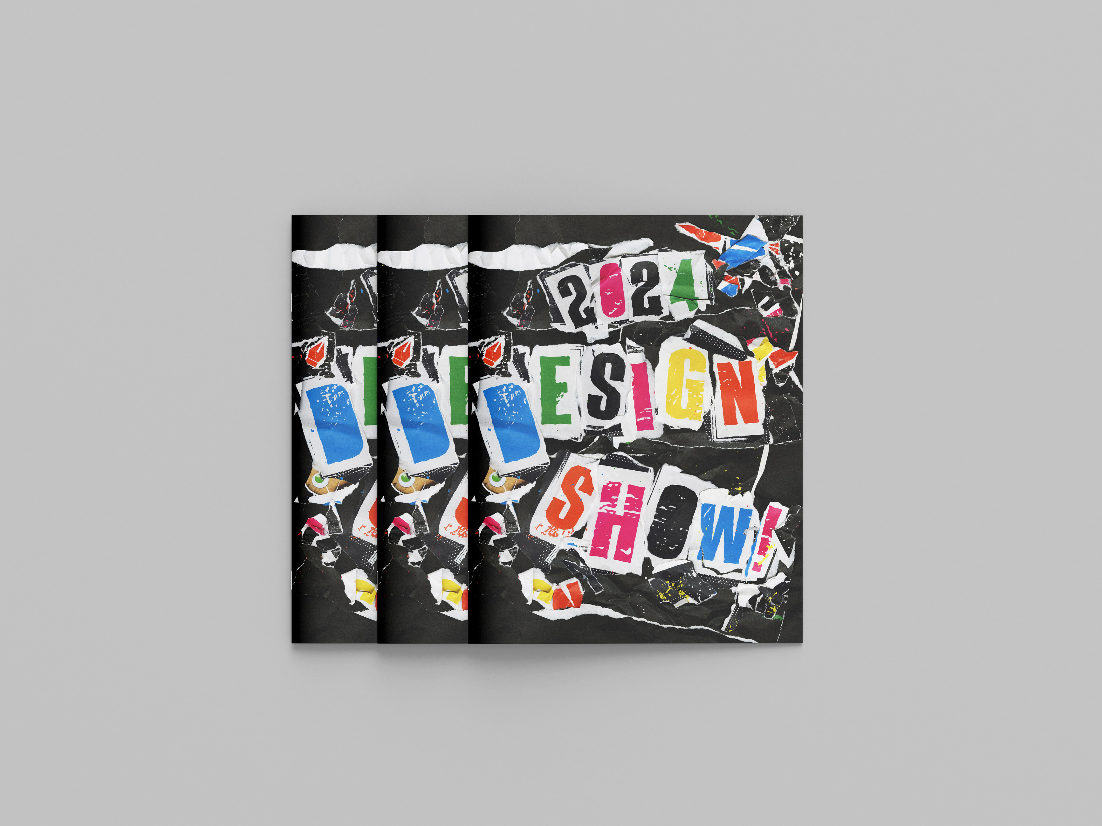 Cover design for design show catalog