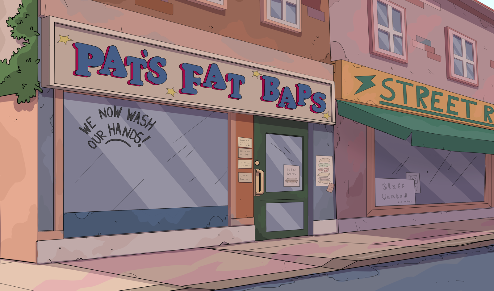 Background Colour for BBC's Dave's Games (BG design Antonia Hartwell)