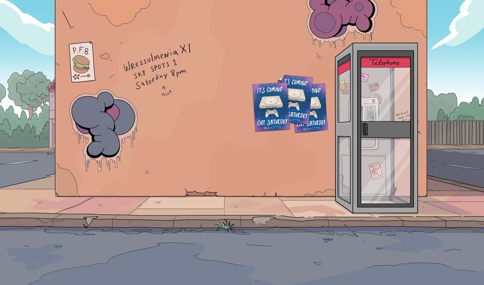 Background Colour and Design for BBC's Dave's Games (Lead BG design by Antonia Hartwell)