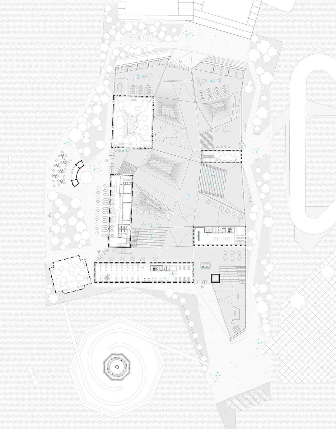 Level +1 m _ Mensa | Main Hall | Free working area | Laboratories