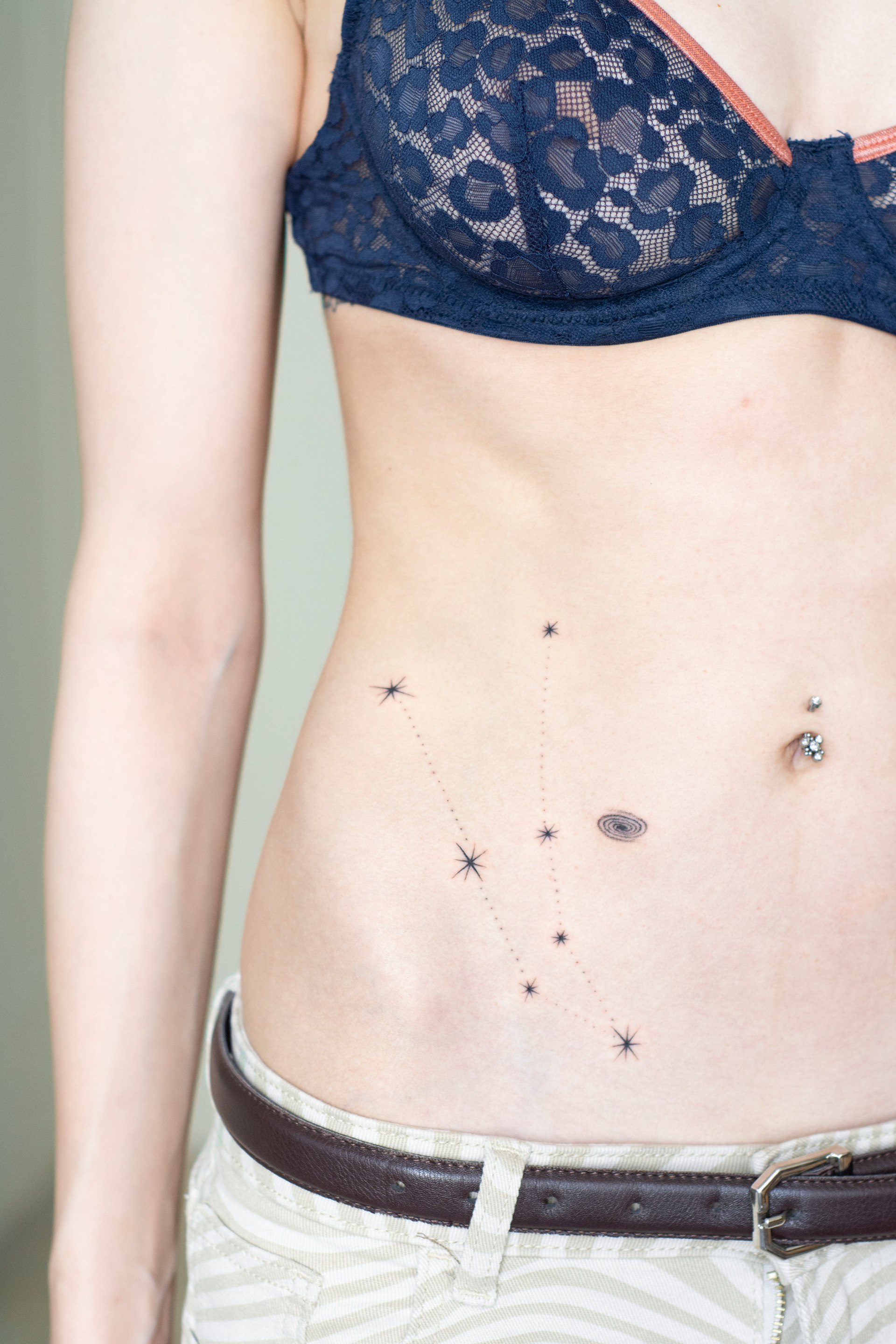 "The Constellation Andromeda The Chained Lady" / fine-line tattoo
