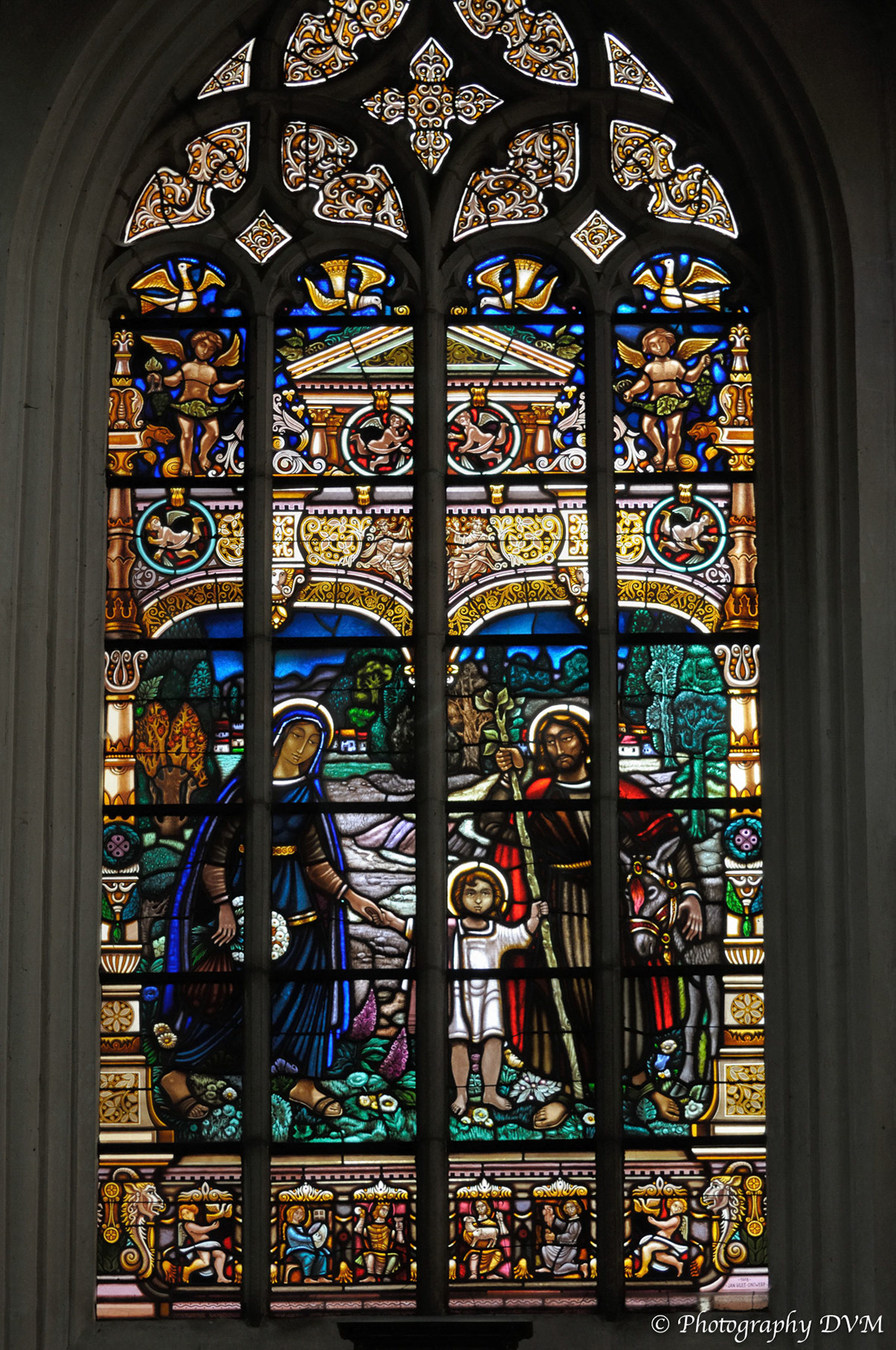 Maria en Jozef met kind Jezus(SWOLFS, J.) - Maria and Joseph with child Jesus(SWOLFS,J.)