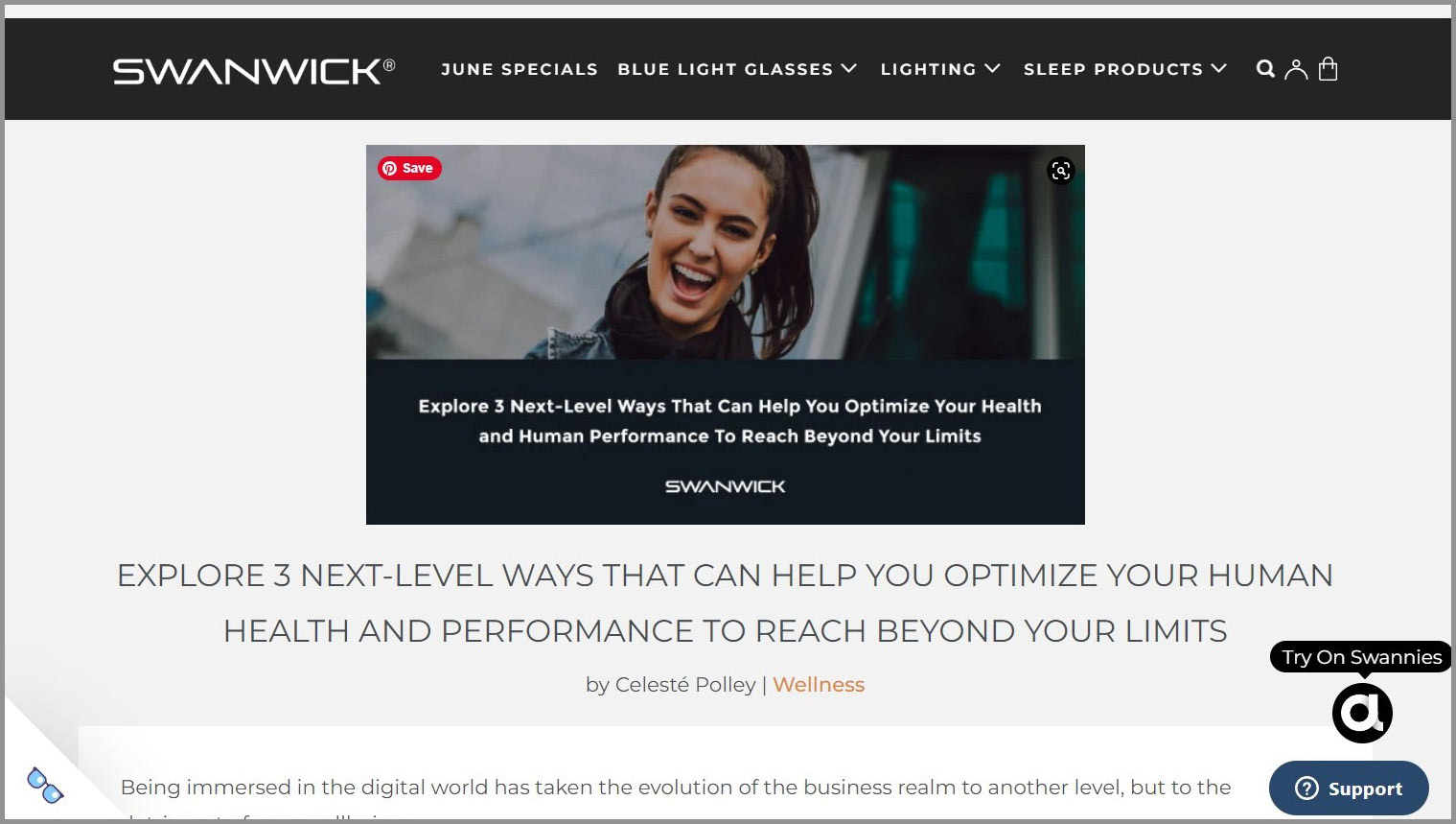 Tips to optimize your health and performance.