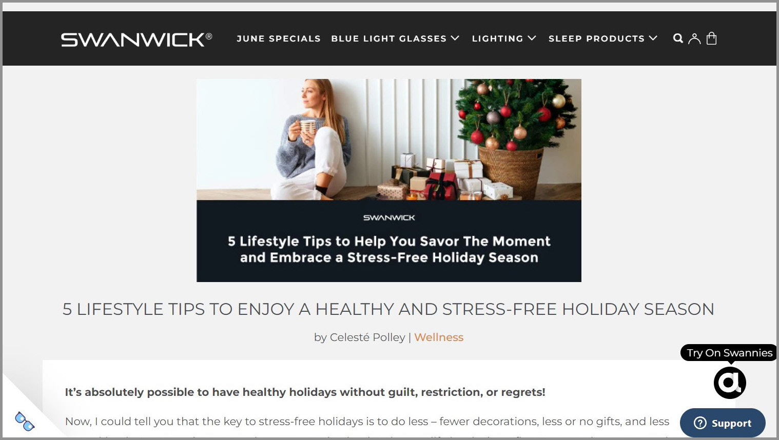 Embrace a stress-free holiday.