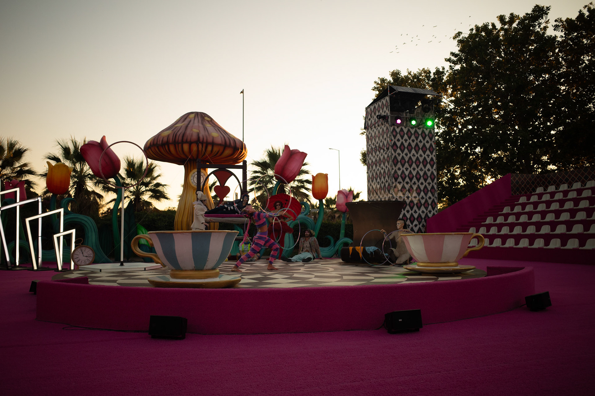 Circles of wonder at the edge of night