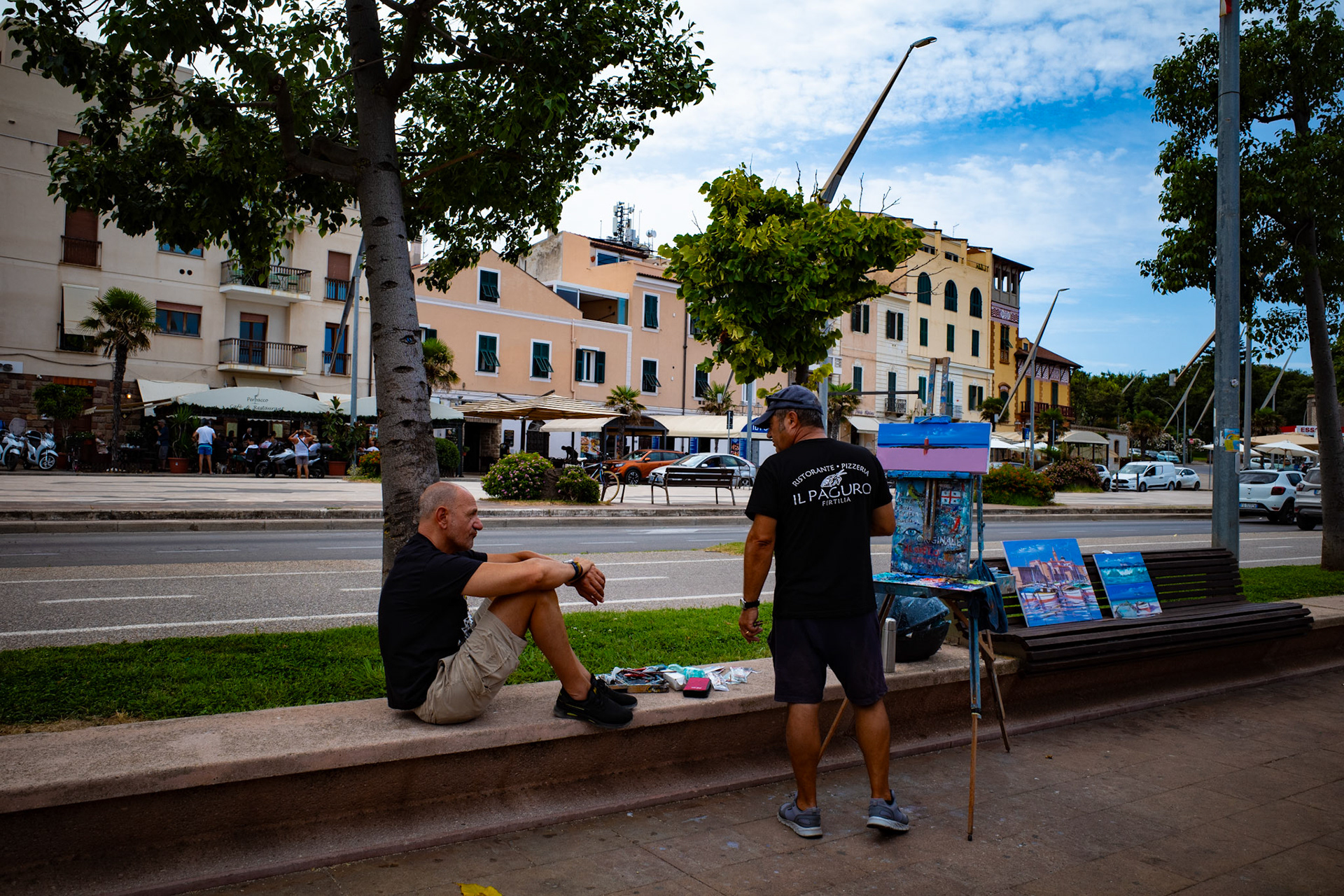 Conversations painted in the air