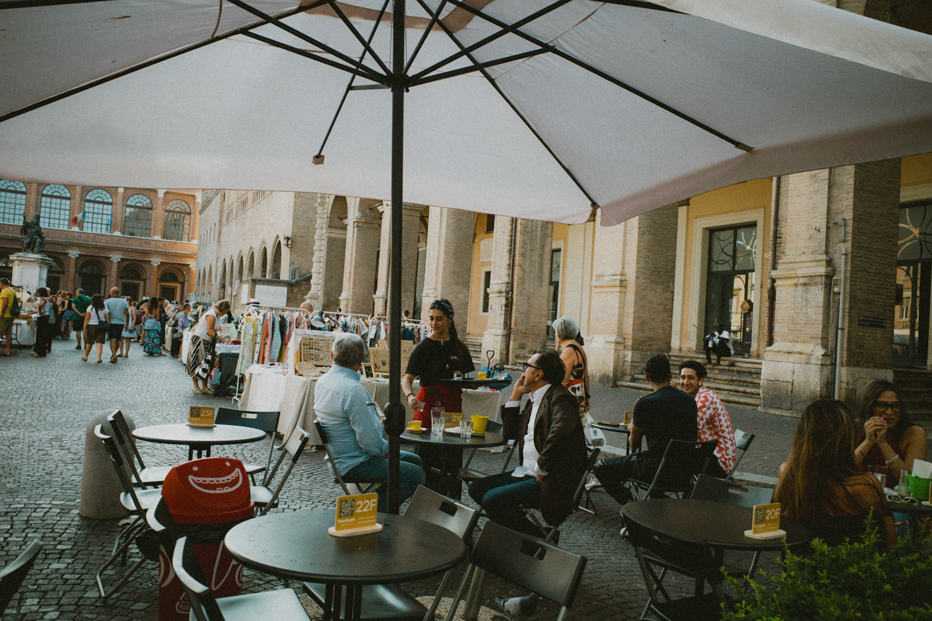 Conversations under the umbrella