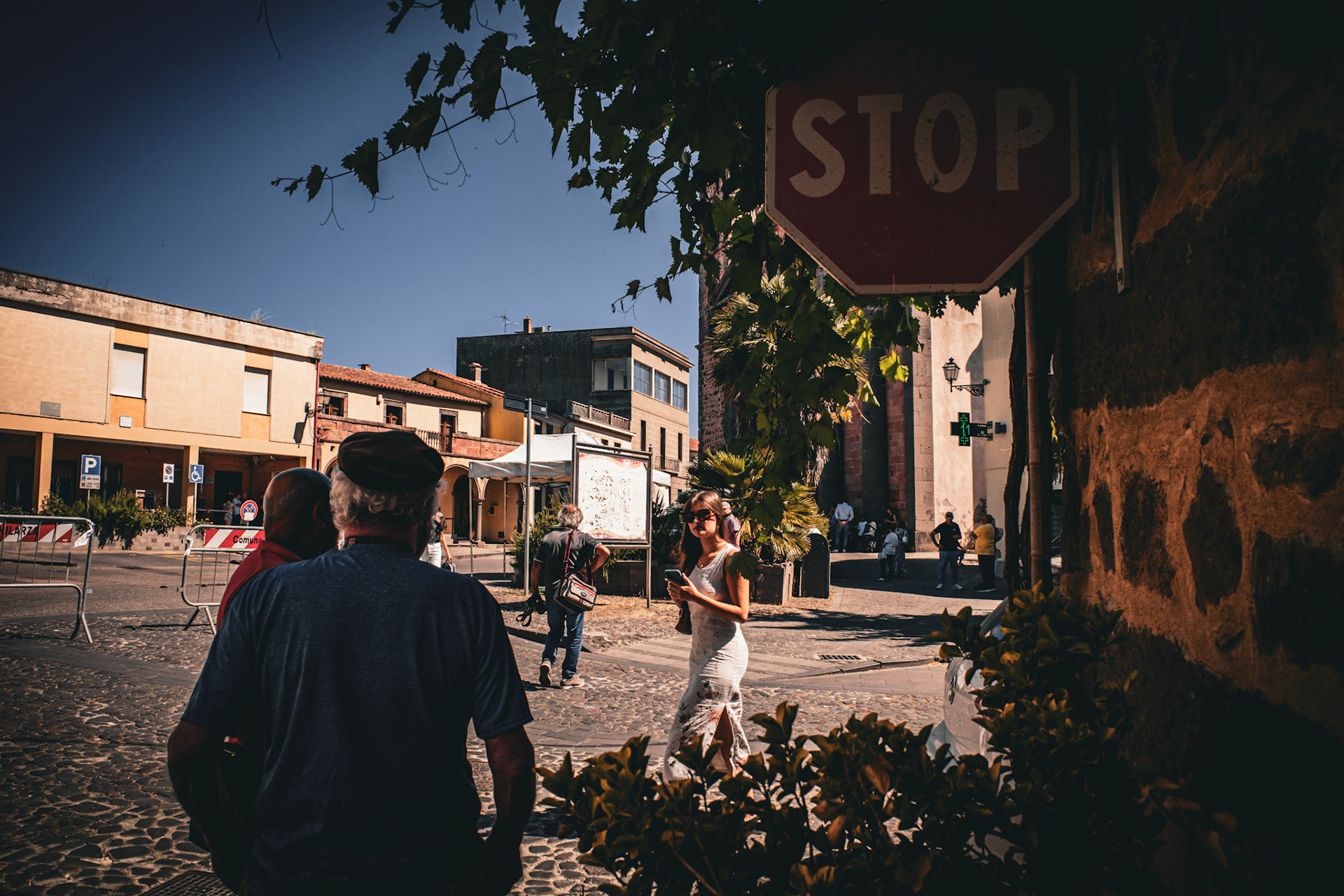 Stop before the sun swallows the street