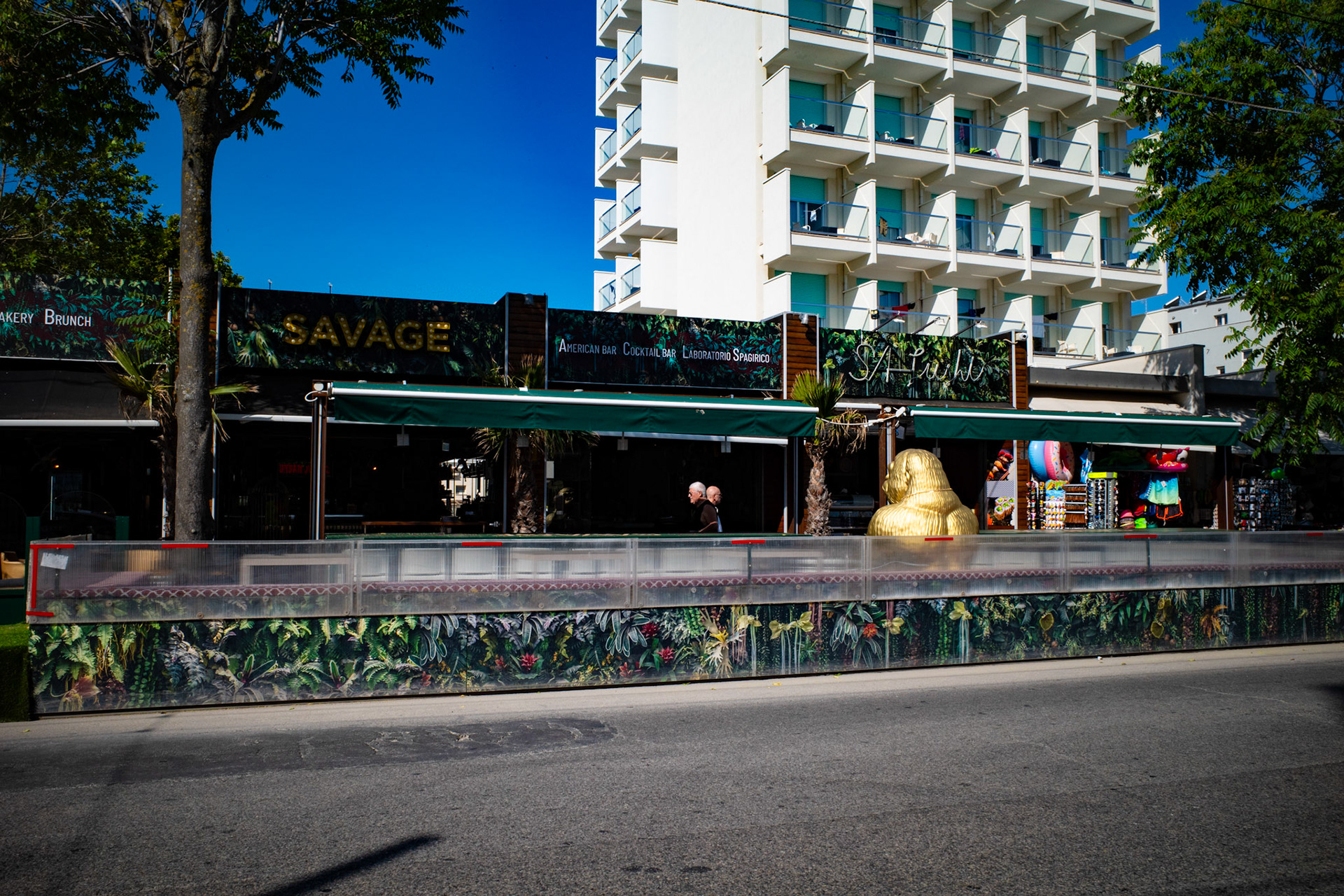 Two figures, one reflection