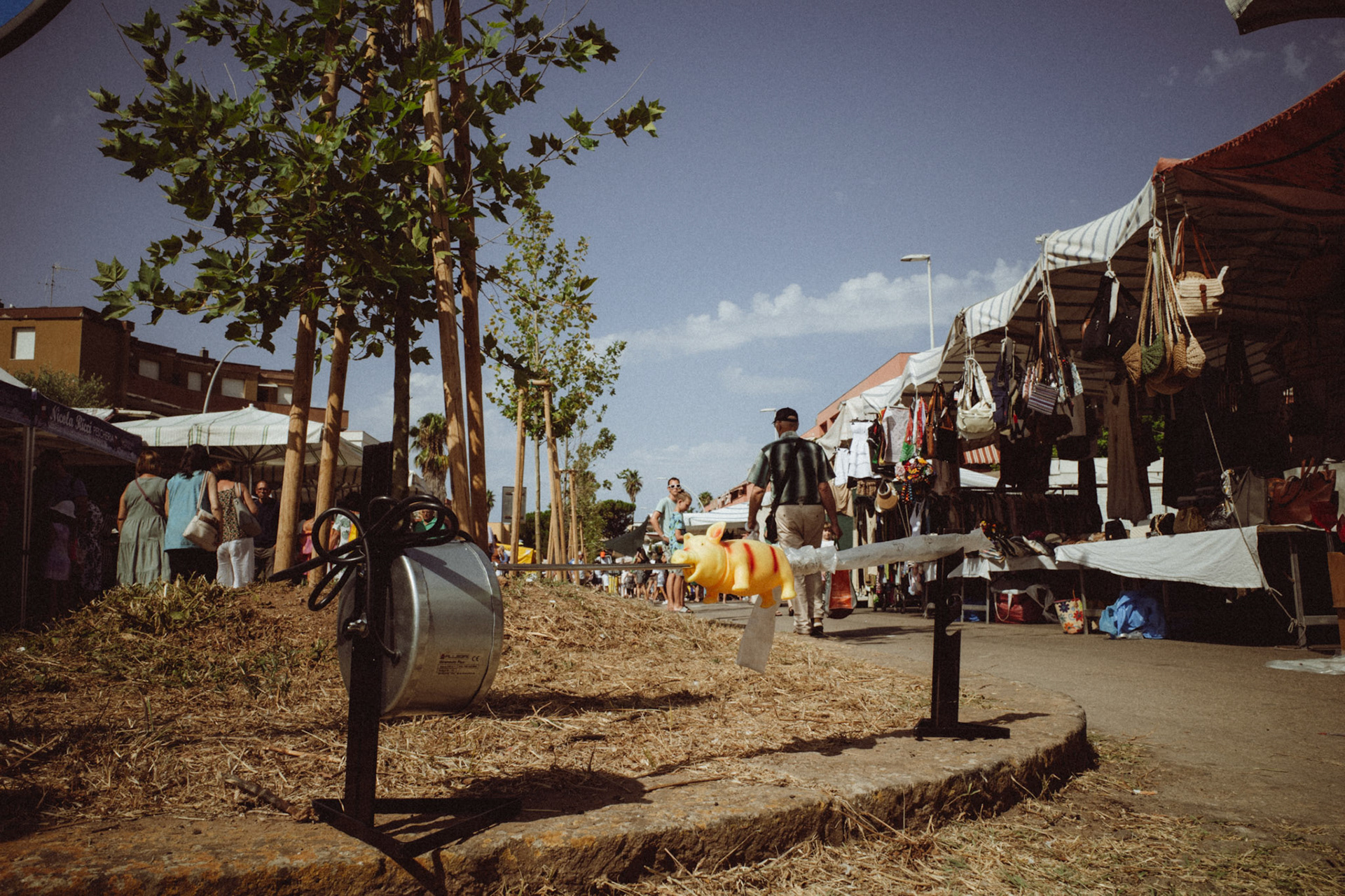 Irony among the stalls