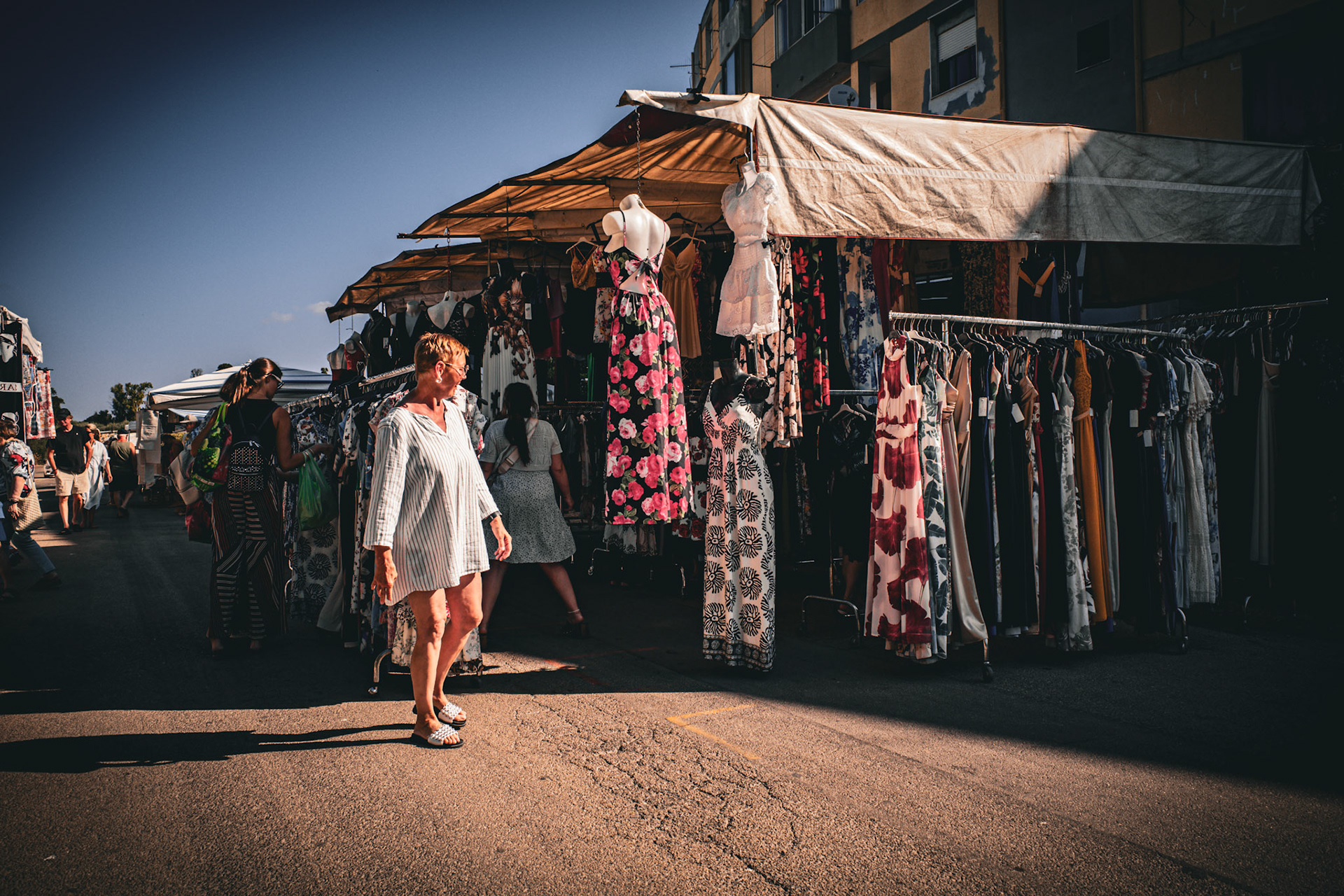 Whispers of fabric under the sun