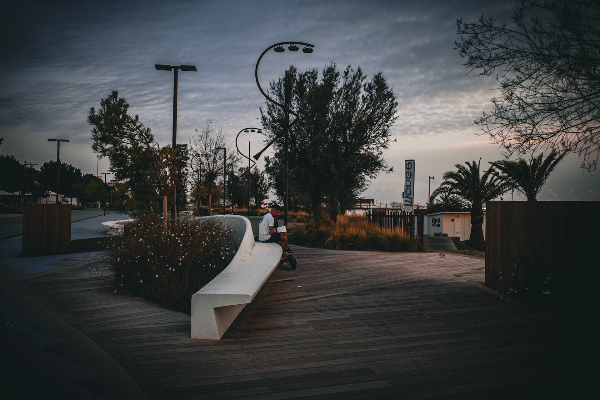 Morning hush by the sea