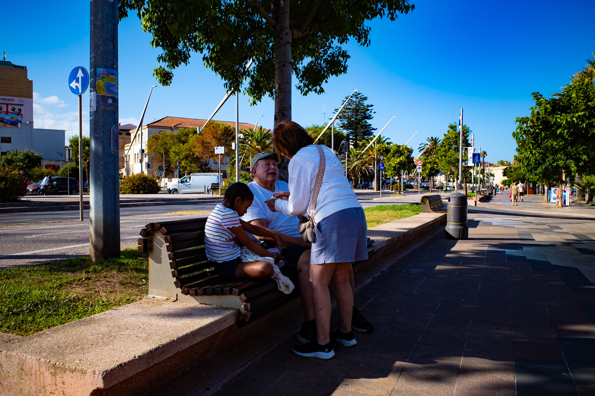 A bench of stories