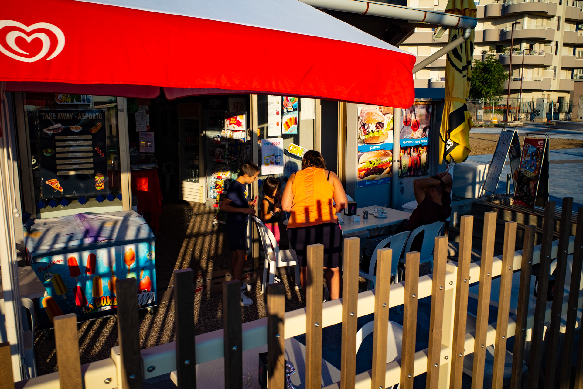 Shadows on a summer snack