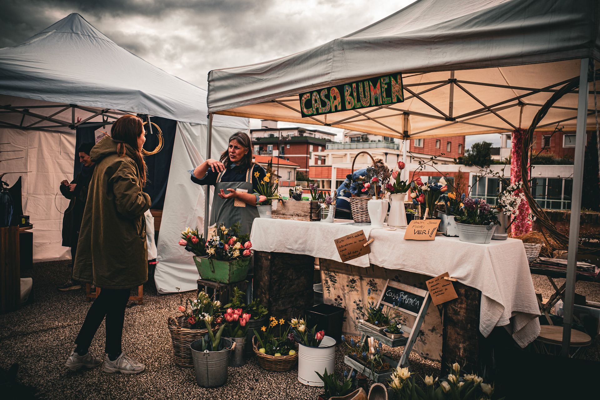 Between a flower and a word
