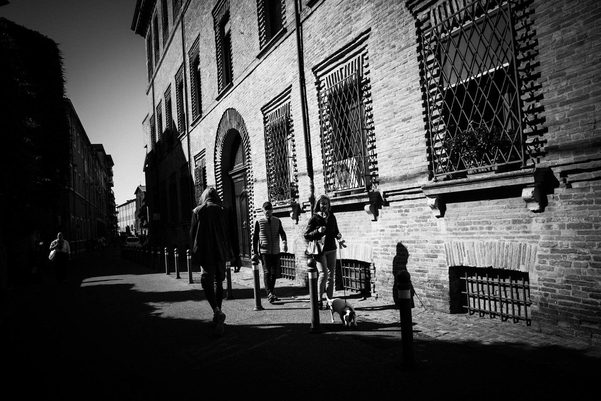 Luminous escape between bars