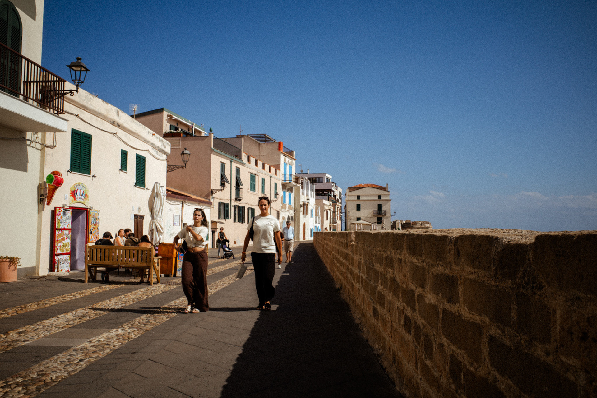 Whispers along the ancient walls
