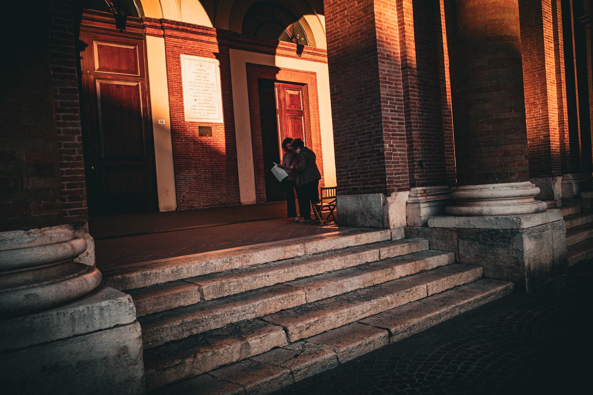 In the heart of day, the direction